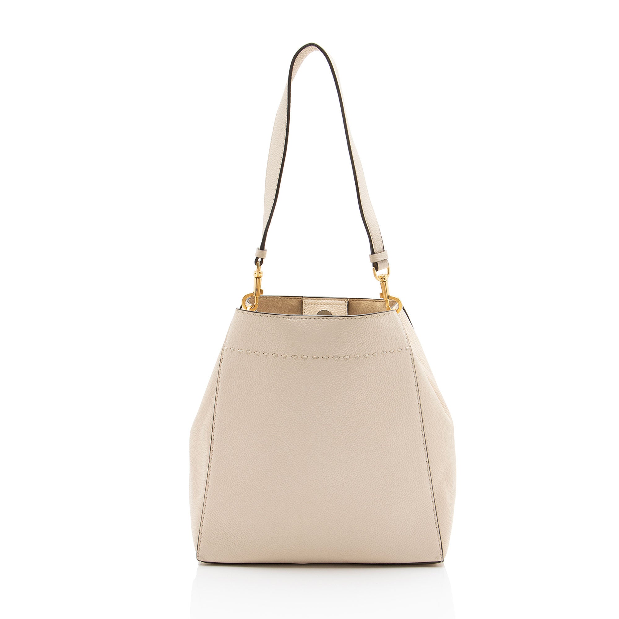 Tory Burch Leather McGraw Bucket Bag