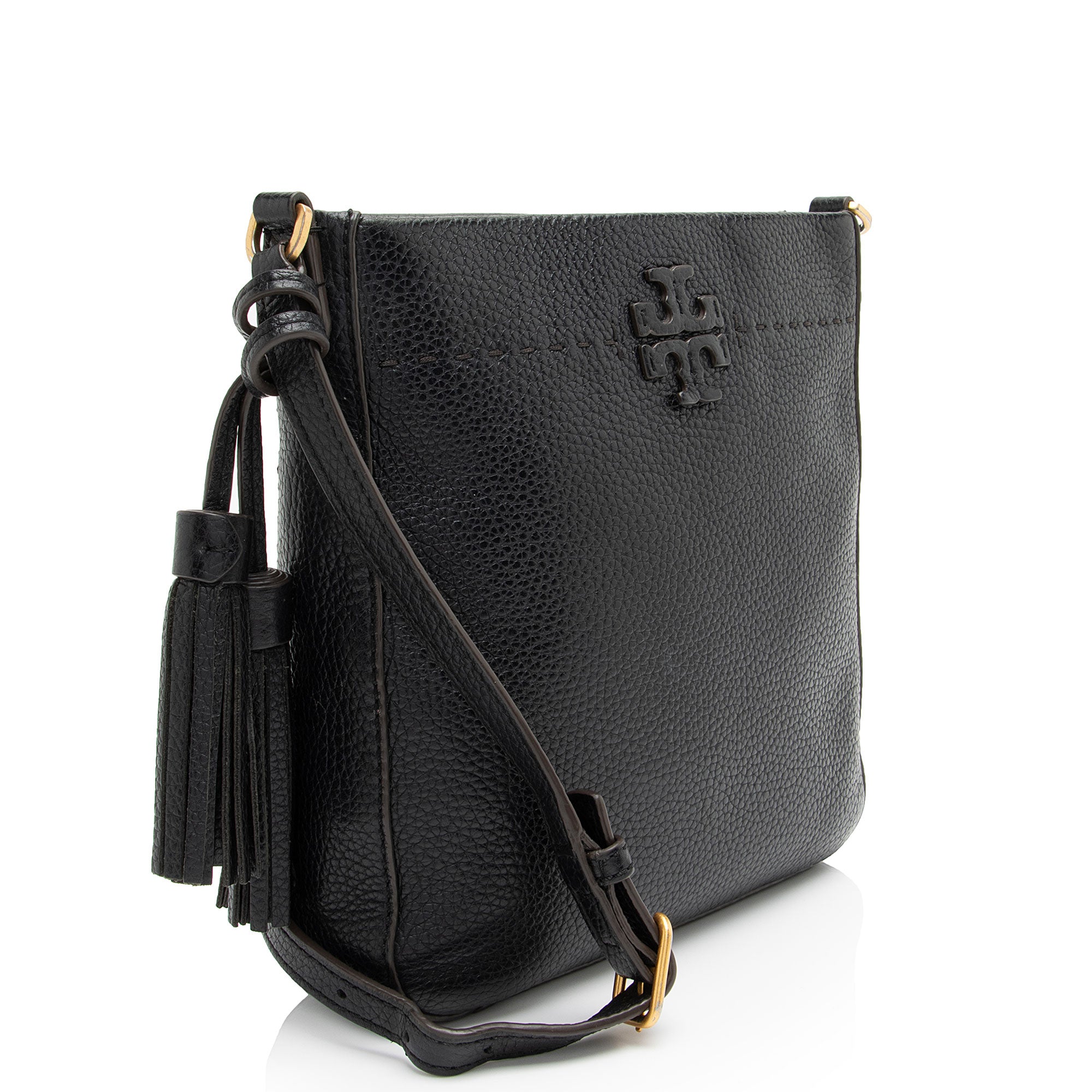 Tory Burch Leather McGraw Messenger Bag