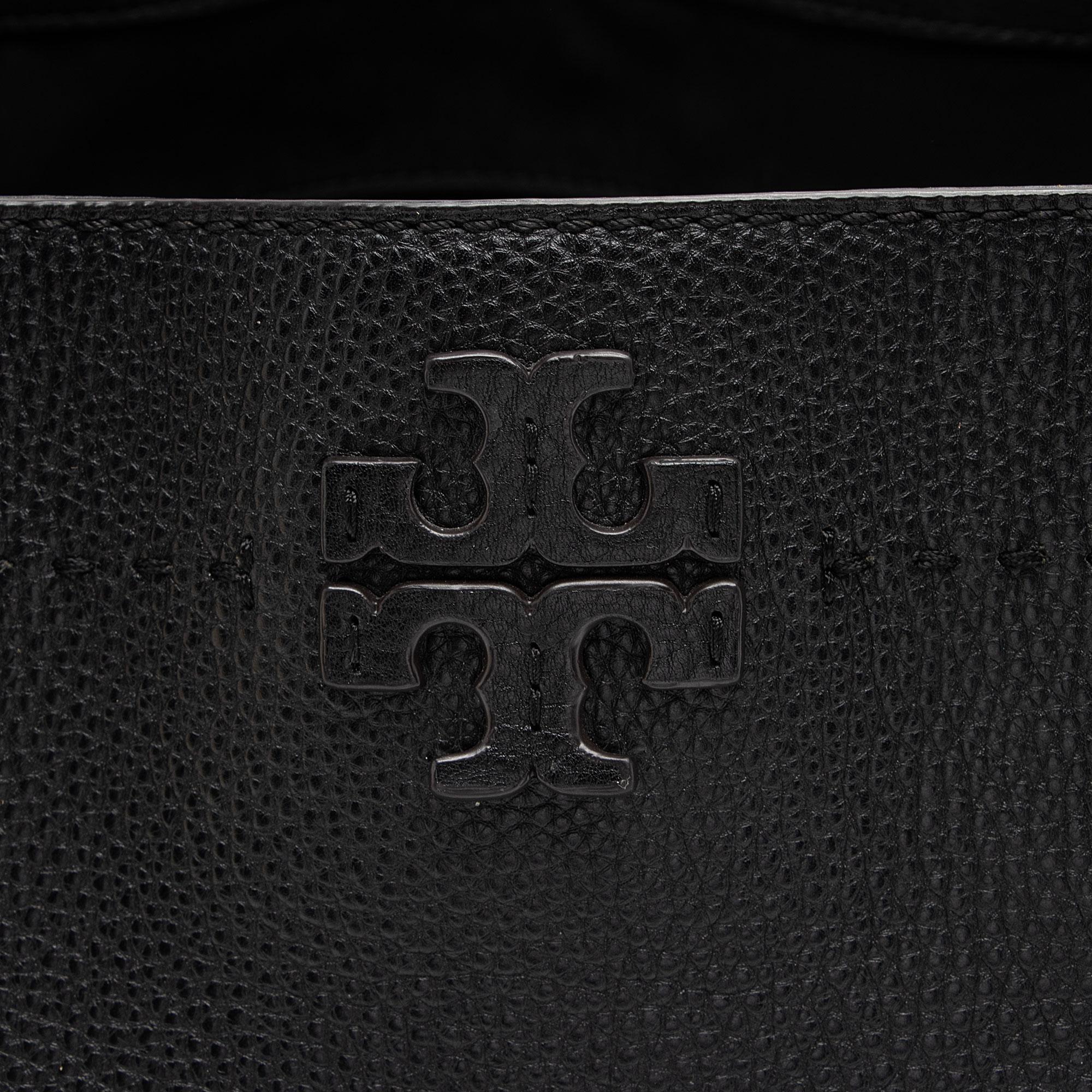 Tory Burch Leather McGraw Triple Compartment Tote (SHF-JTr34t)