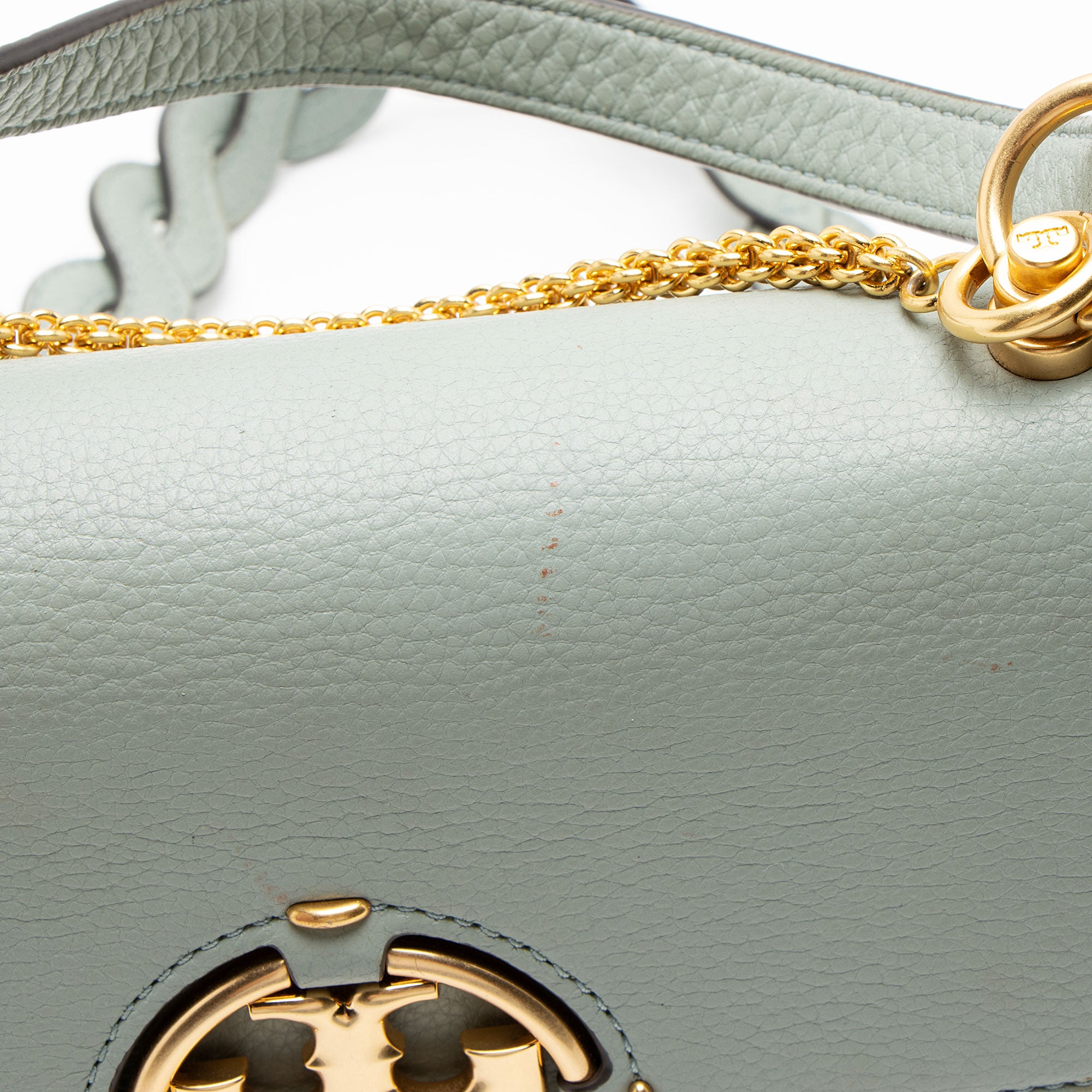 Tory Burch Leather Miller Chain Shoulder Bag (SHF-0WgliY)