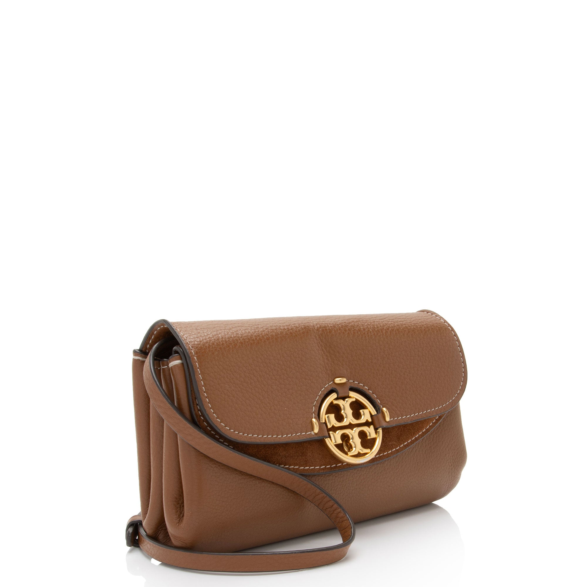 Tory Burch Leather Miller Flap Crossbody (SHF-SWxBJB)