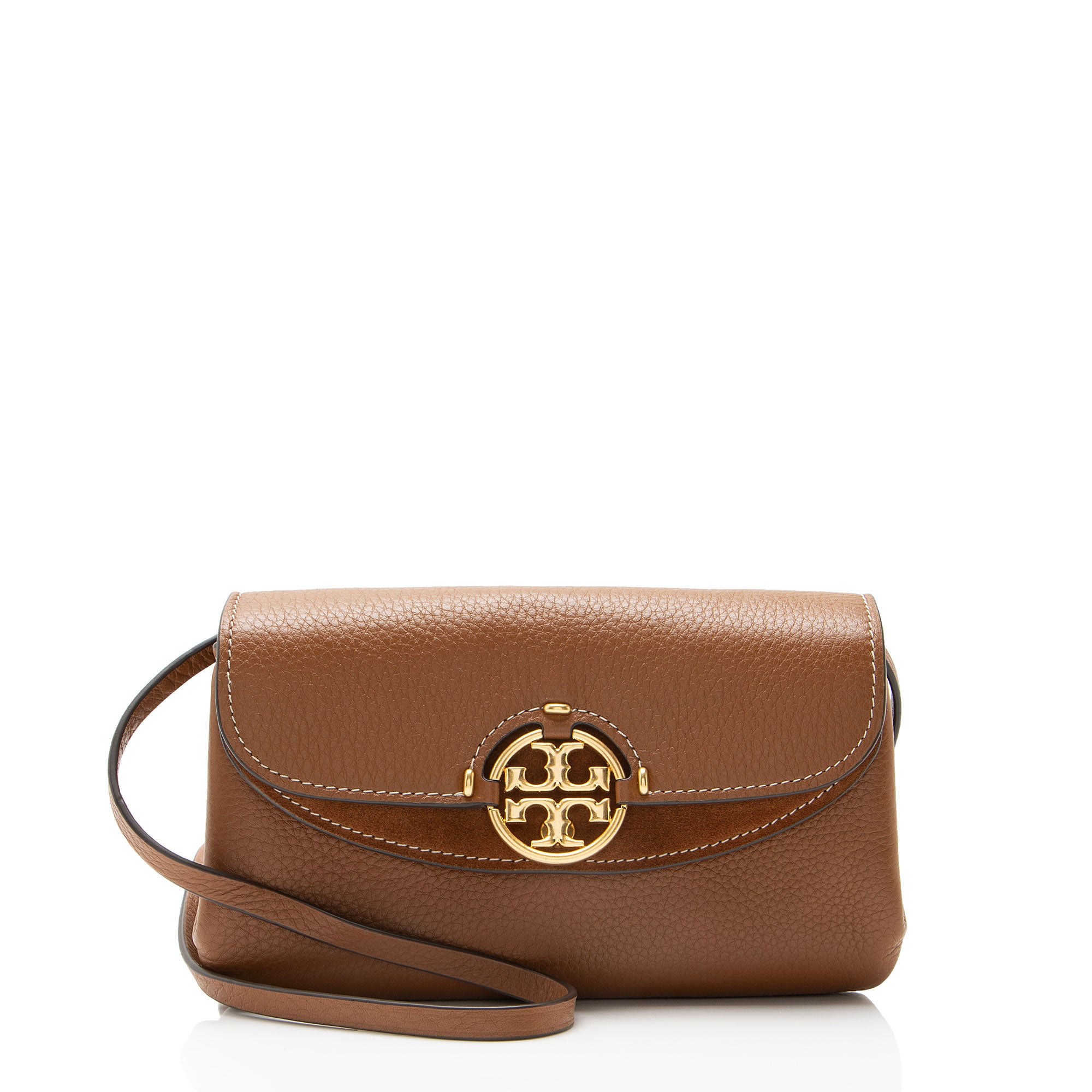 Tory Burch Leather Miller Flap Crossbody
