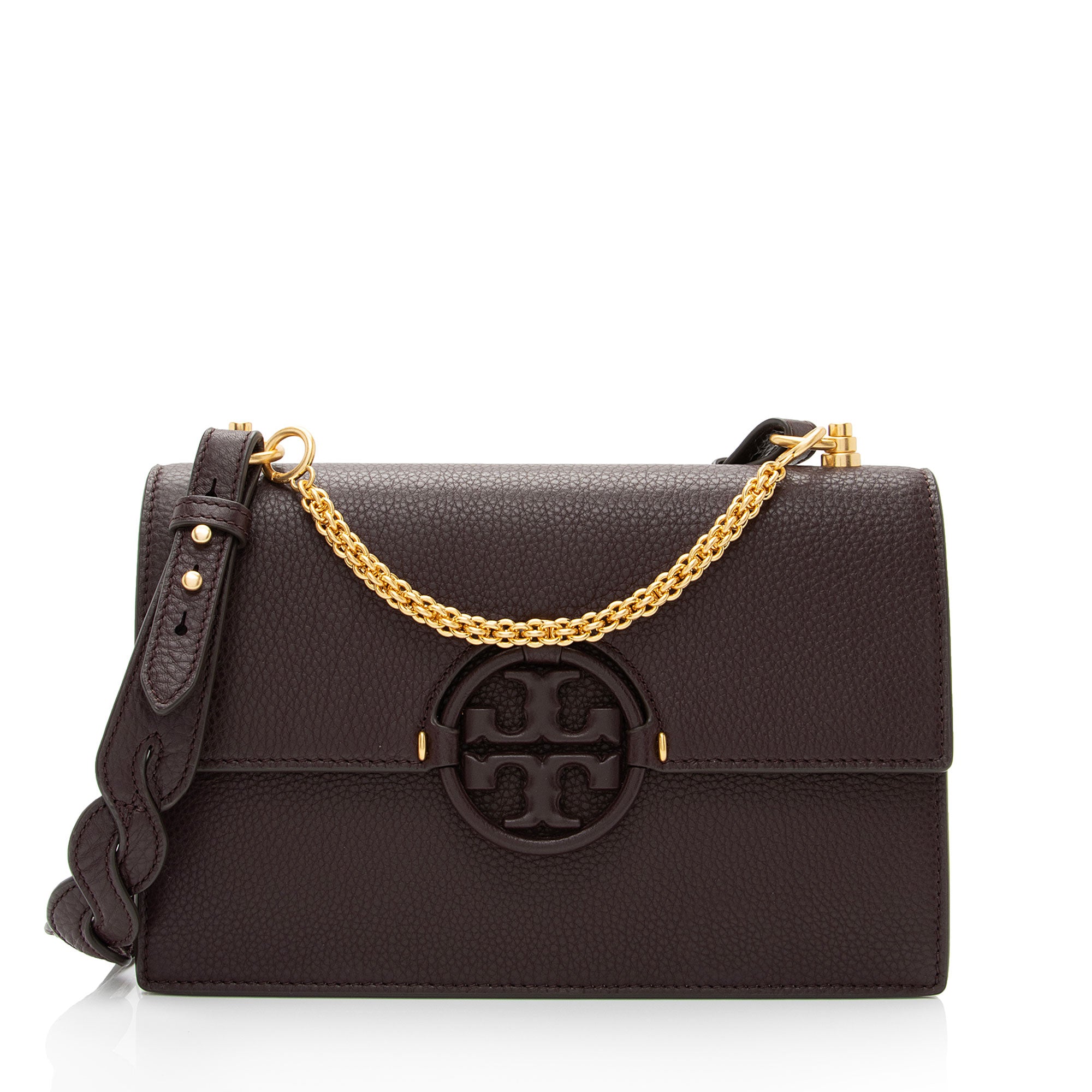 Tory Burch Leather Miller Shoulder Bag (SHF-BV7Jj6)