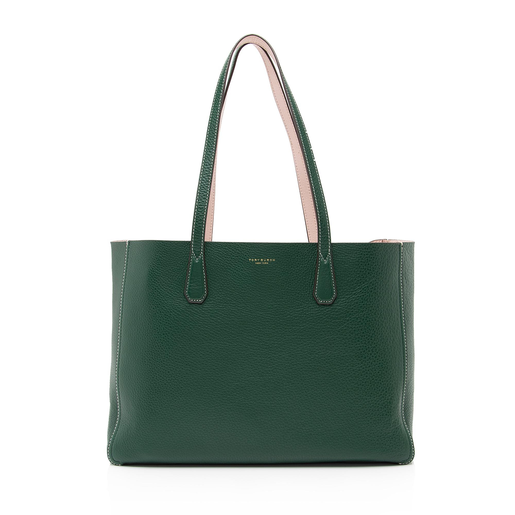 Tory Burch Leather Phoebe Perry Reversible Tote (SHF-23615)