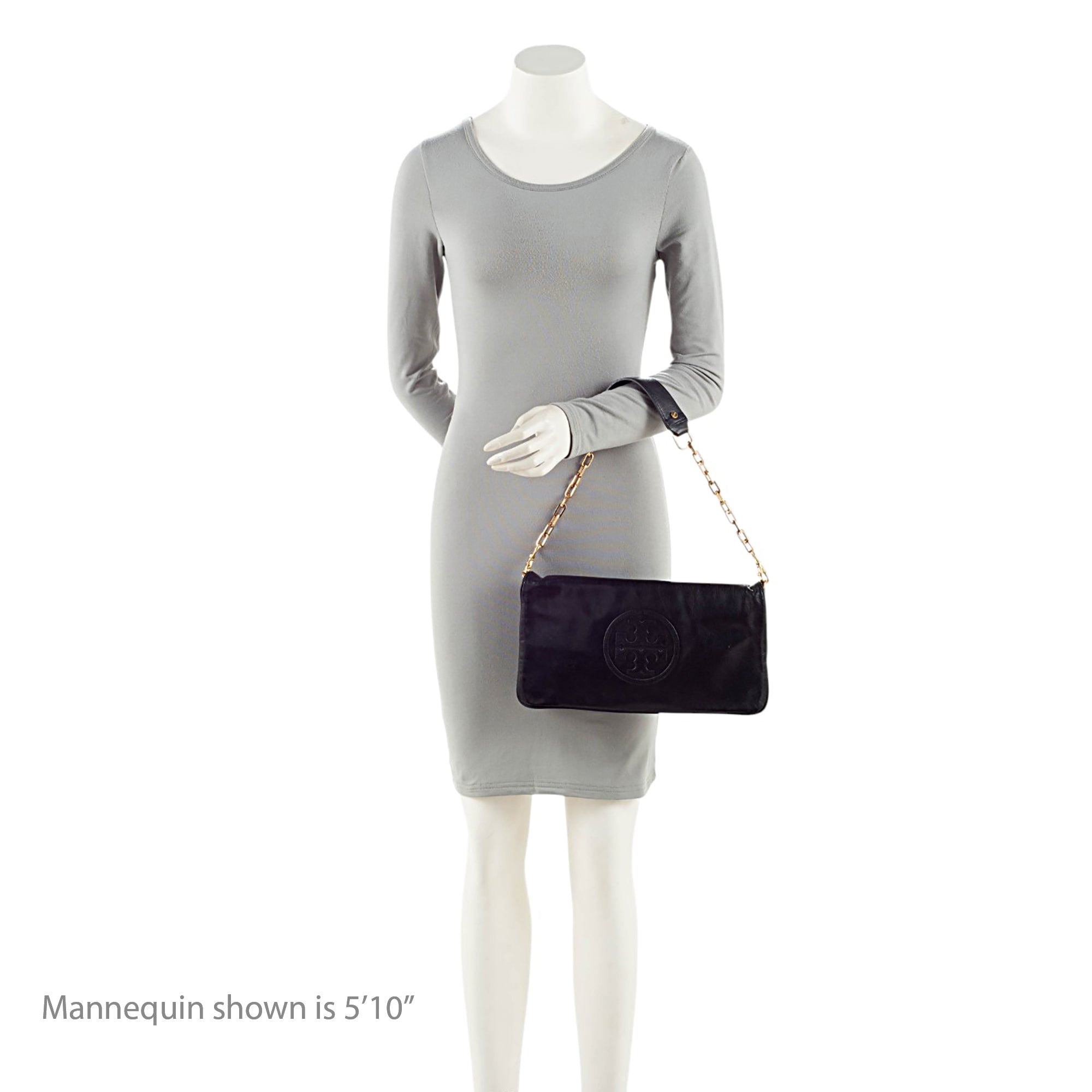 Tory Burch Leather Reva Bombe Clutch