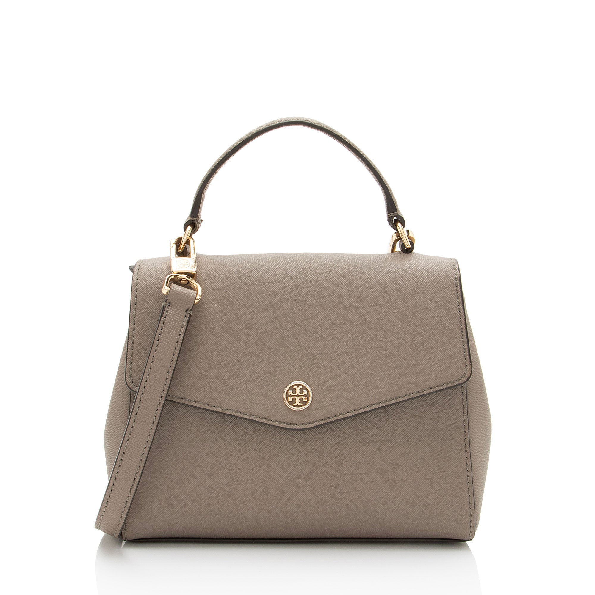 Tory Burch Leather Robinson Small Top Handle