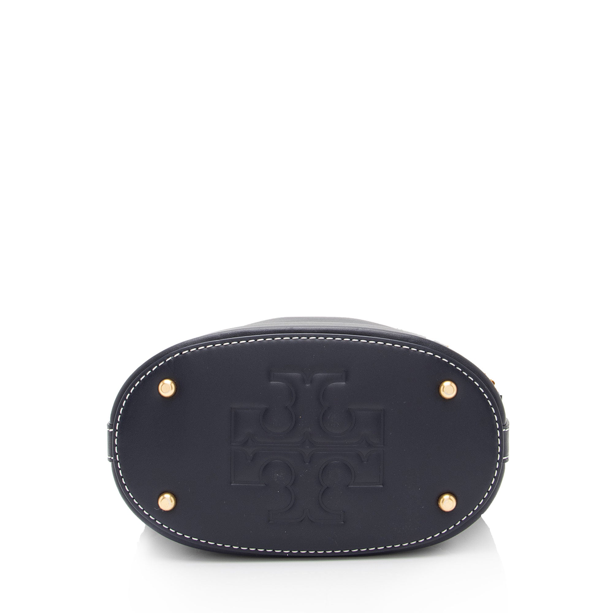 Tory Burch Leather Small Bucket Bag (SHF-1fmpNy)