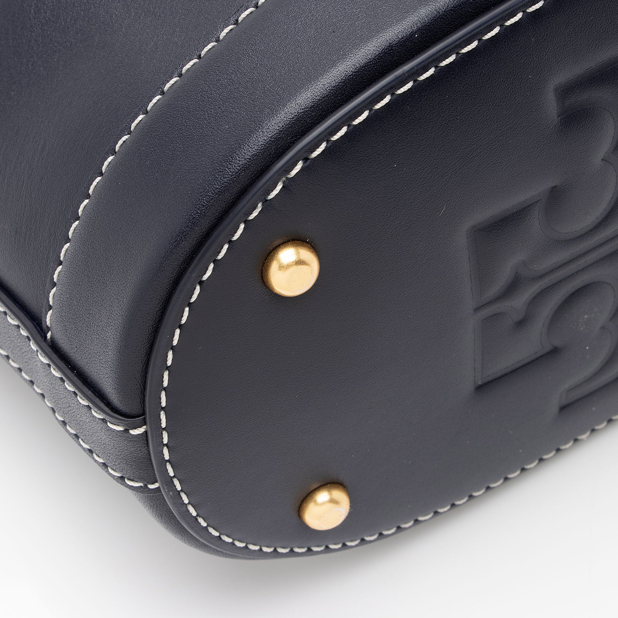 Tory Burch Leather Small Bucket Bag (SHF-1fmpNy)