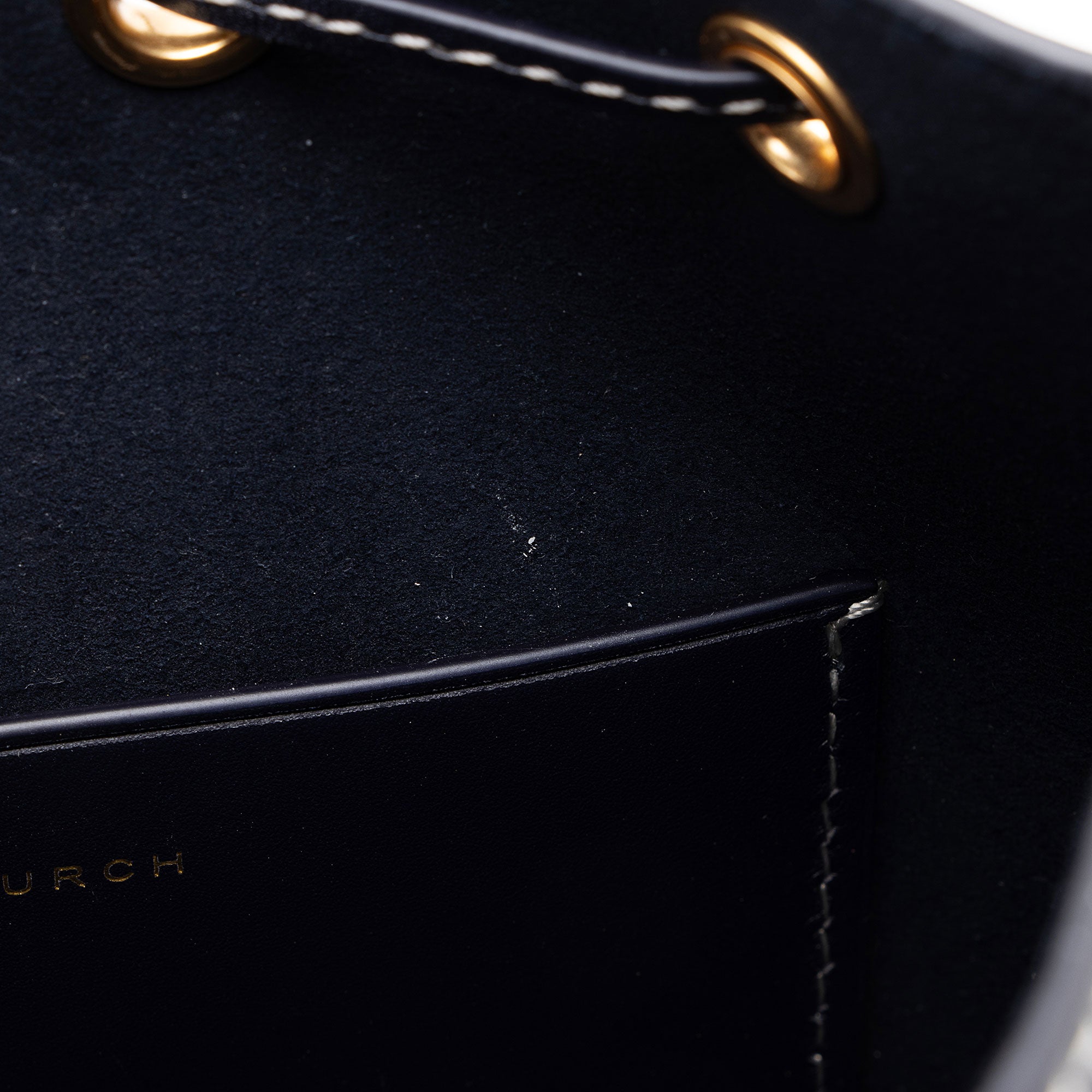 Tory Burch Leather Small Bucket Bag (SHF-1fmpNy)