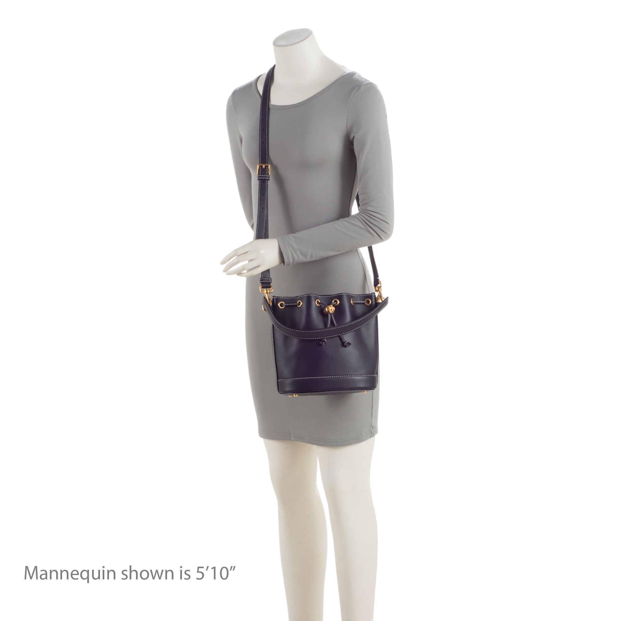 Tory Burch Leather Small Bucket Bag (SHF-1fmpNy)