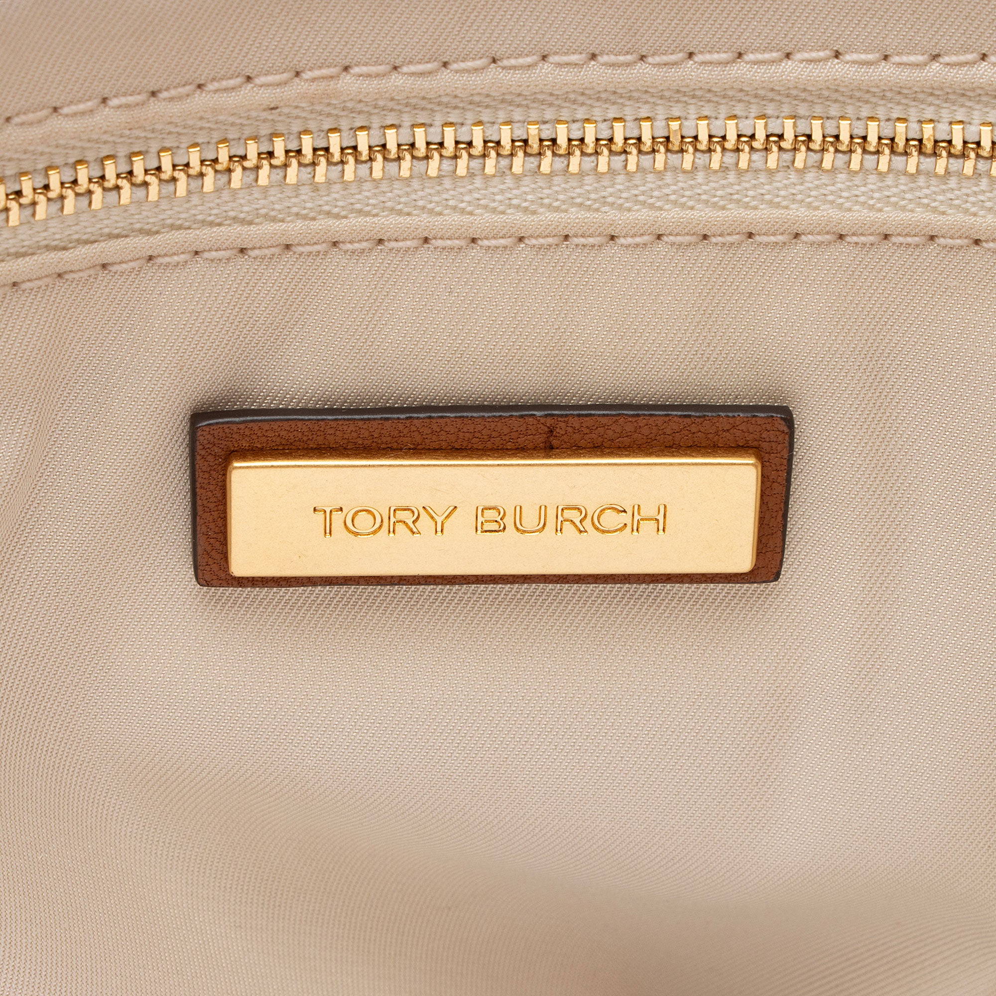 Tory Burch Leather Raffia Half Moon Medium Satchel