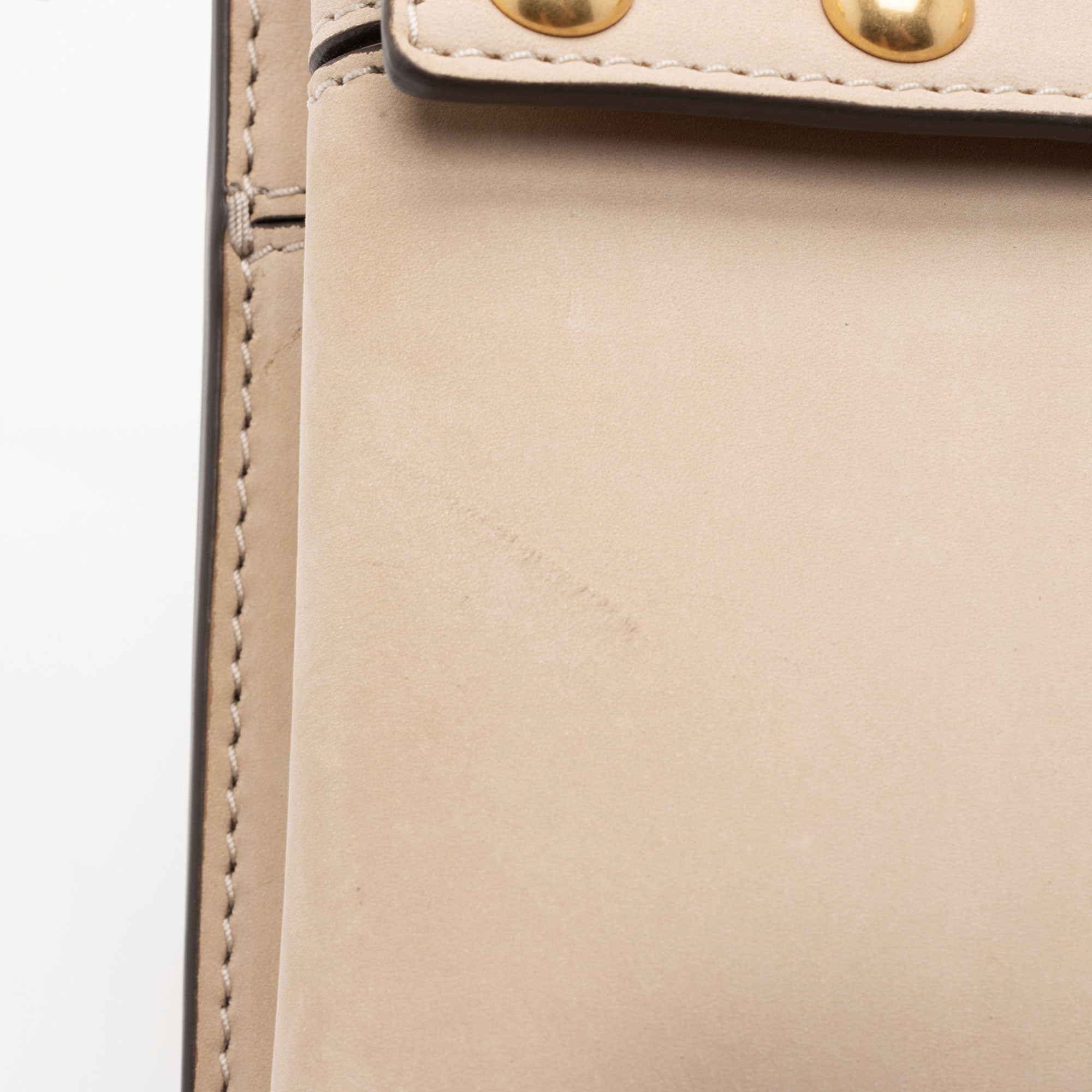 Tory Burch Leather Studded Block T Top Handle