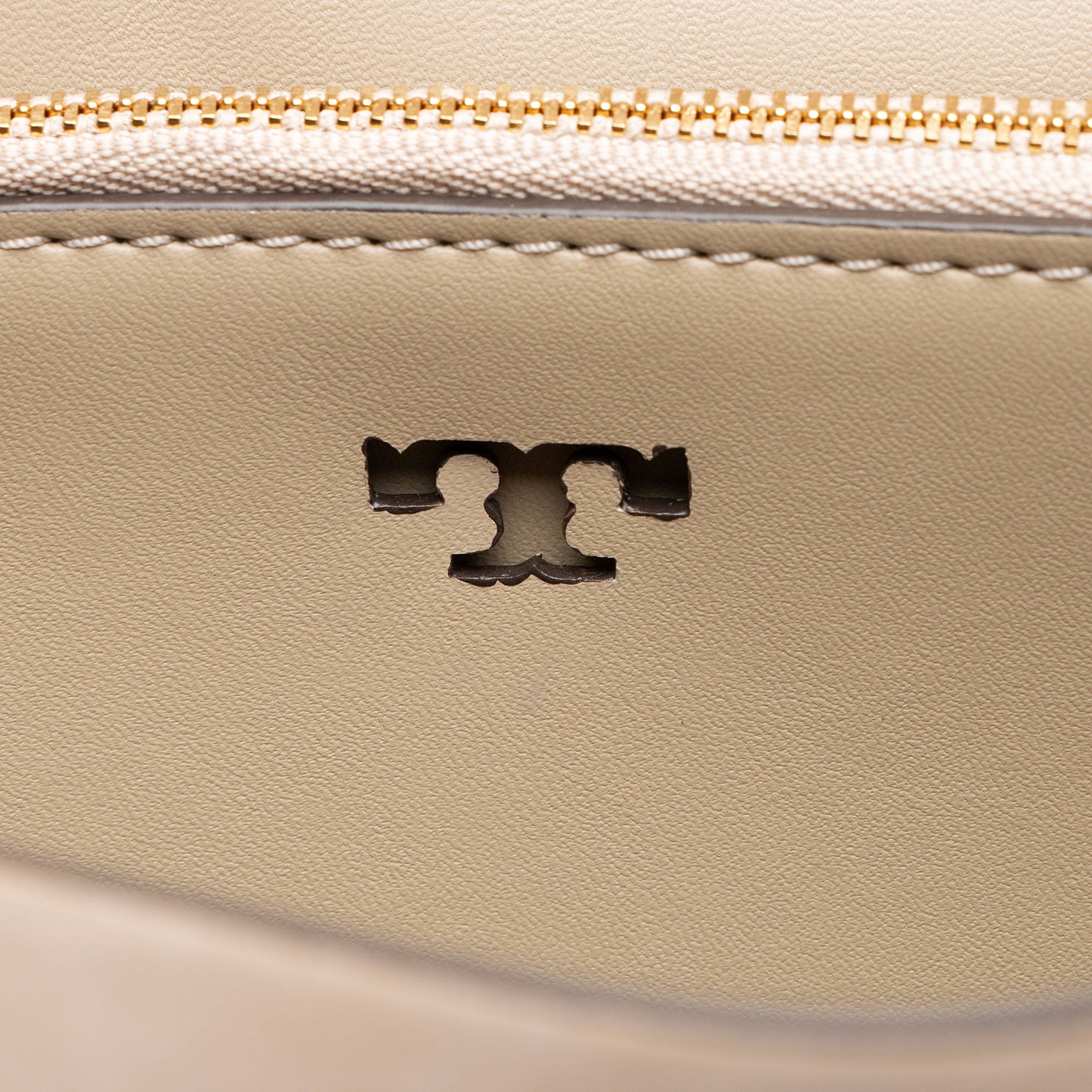 Tory Burch Leather Studded Block T Top Handle