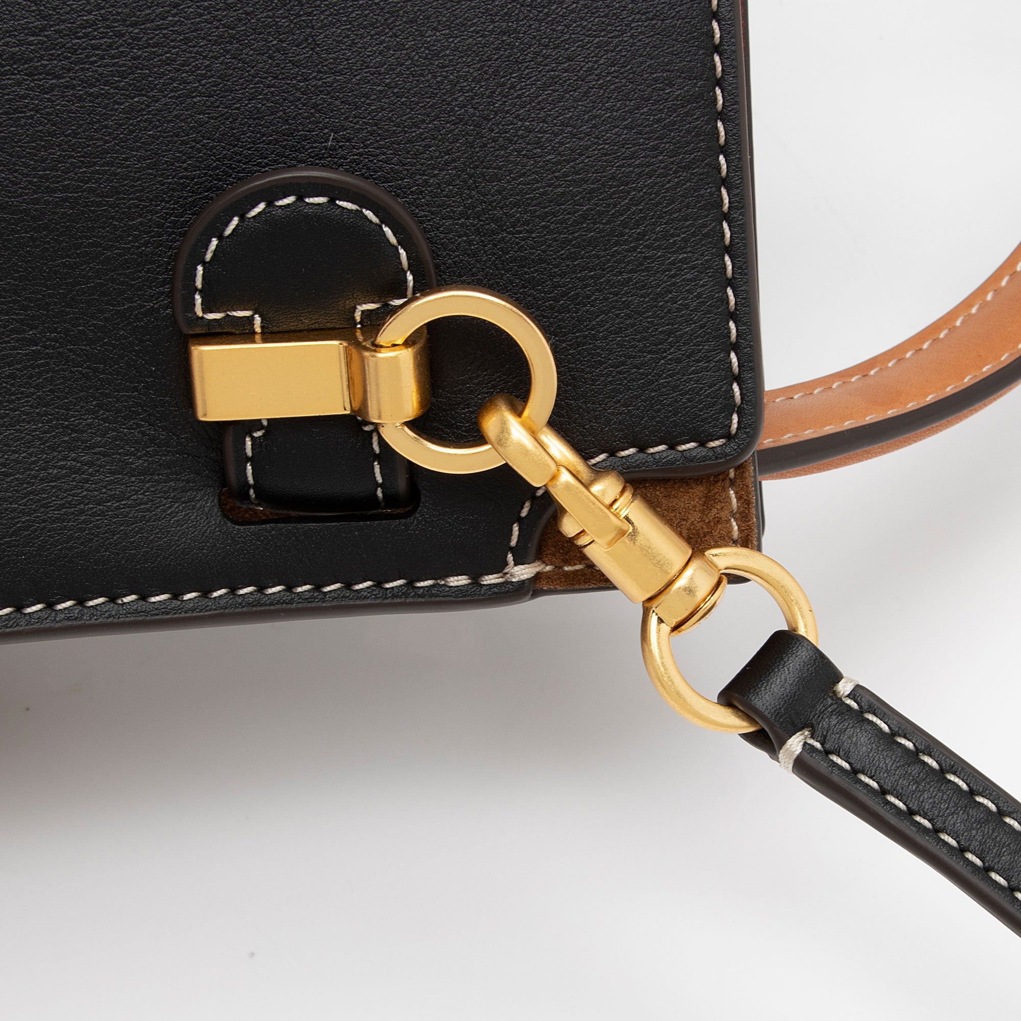 Tory Burch Lee Radziwill Leather Petite Double Satchel (SHF-6LdFCj)