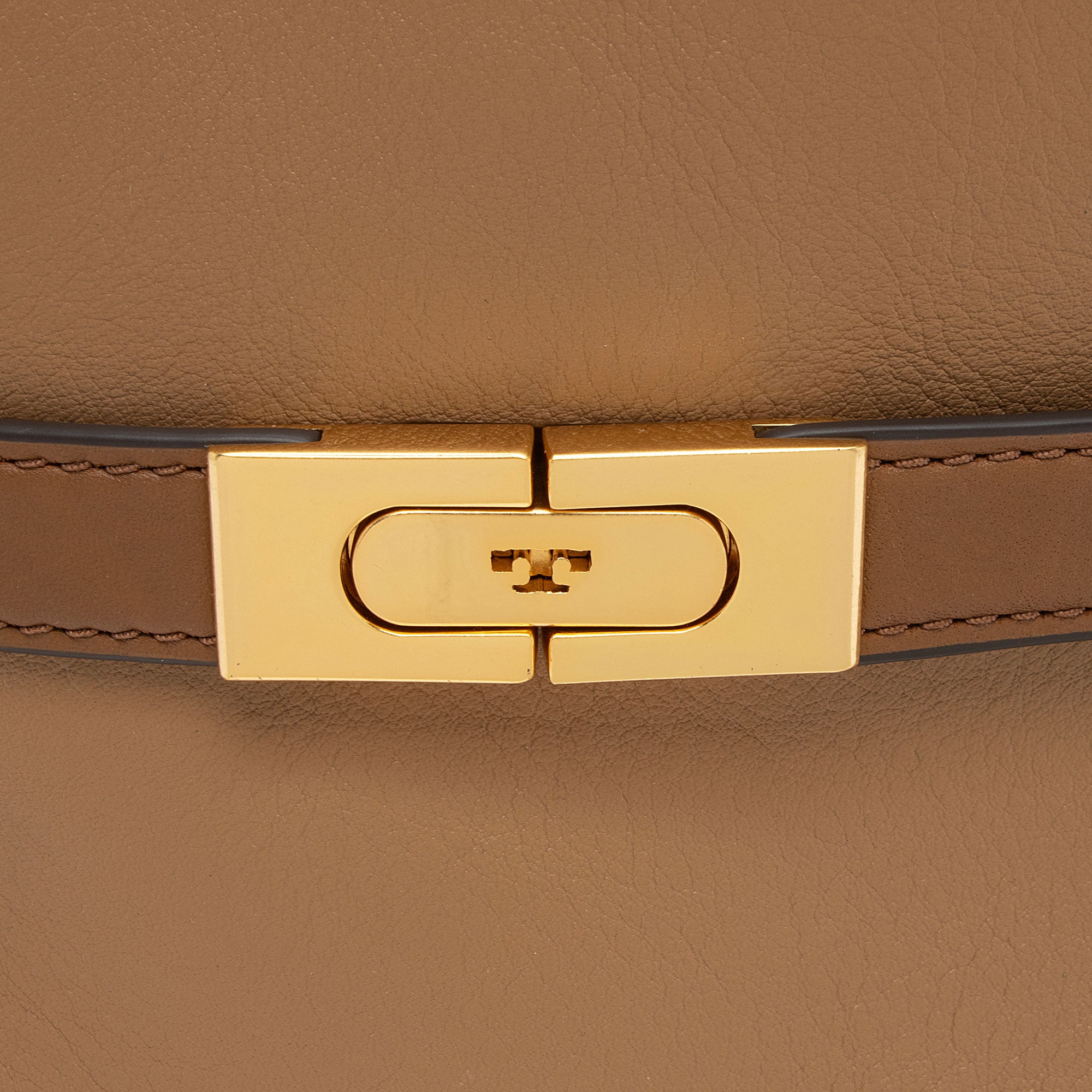 Tory Burch Lee Radziwill Leather Petite Double Satchel (SHF-KexE7Z)