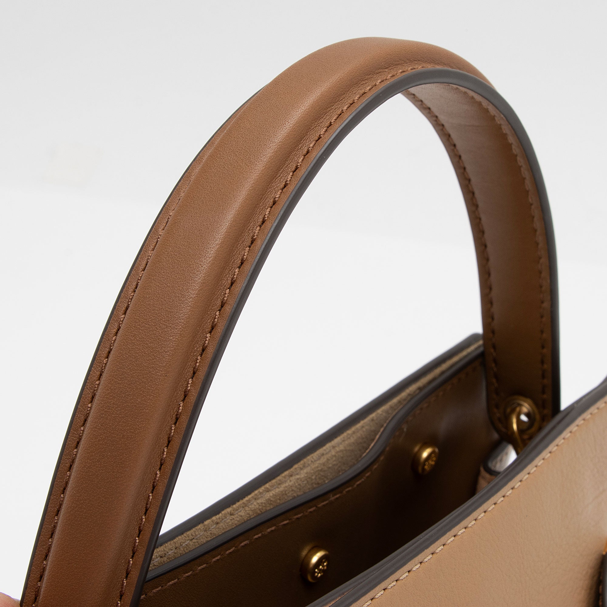 Tory Burch Lee Radziwill Leather Petite Double Satchel (SHF-KexE7Z)