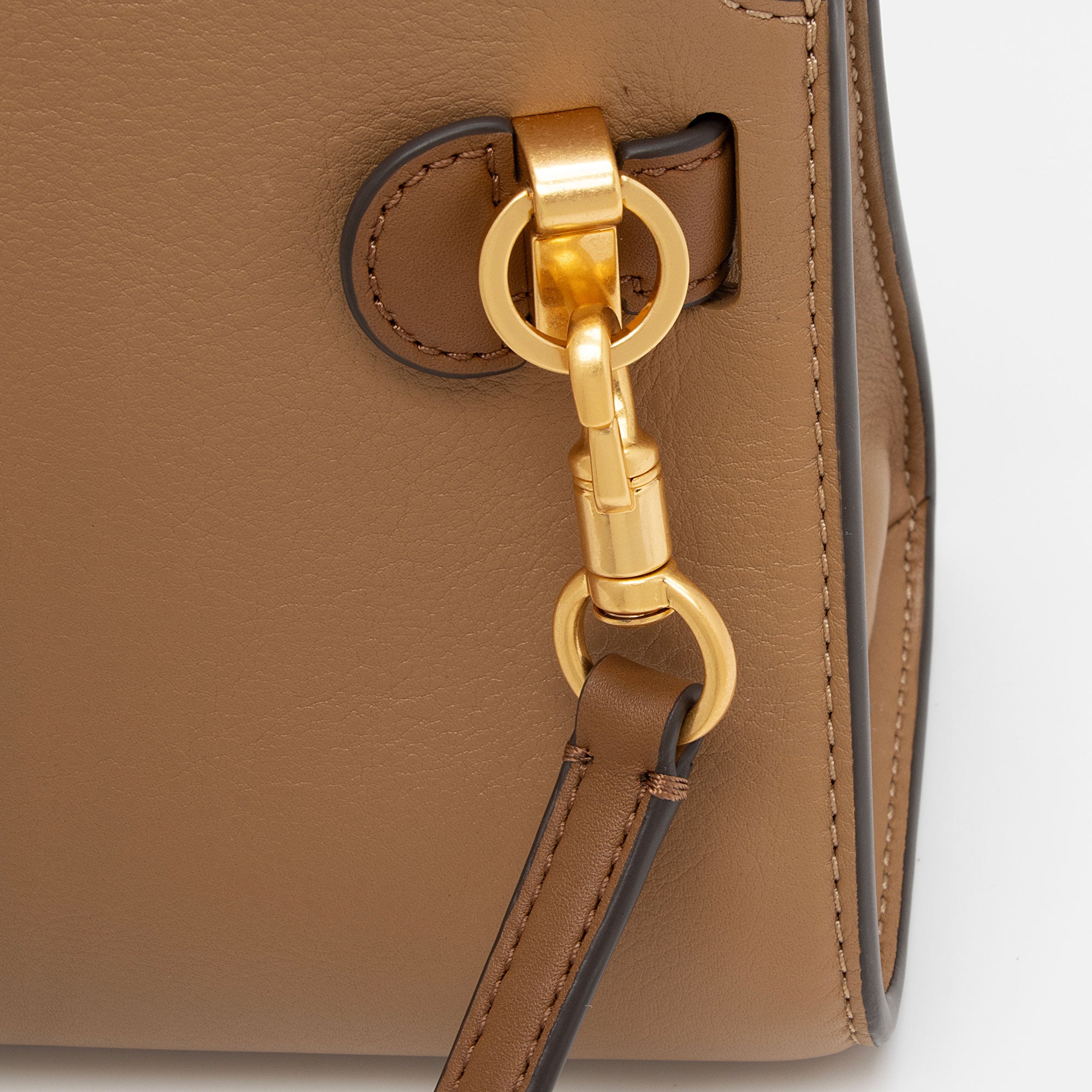 Tory Burch Lee Radziwill Leather Petite Double Satchel (SHF-KexE7Z)