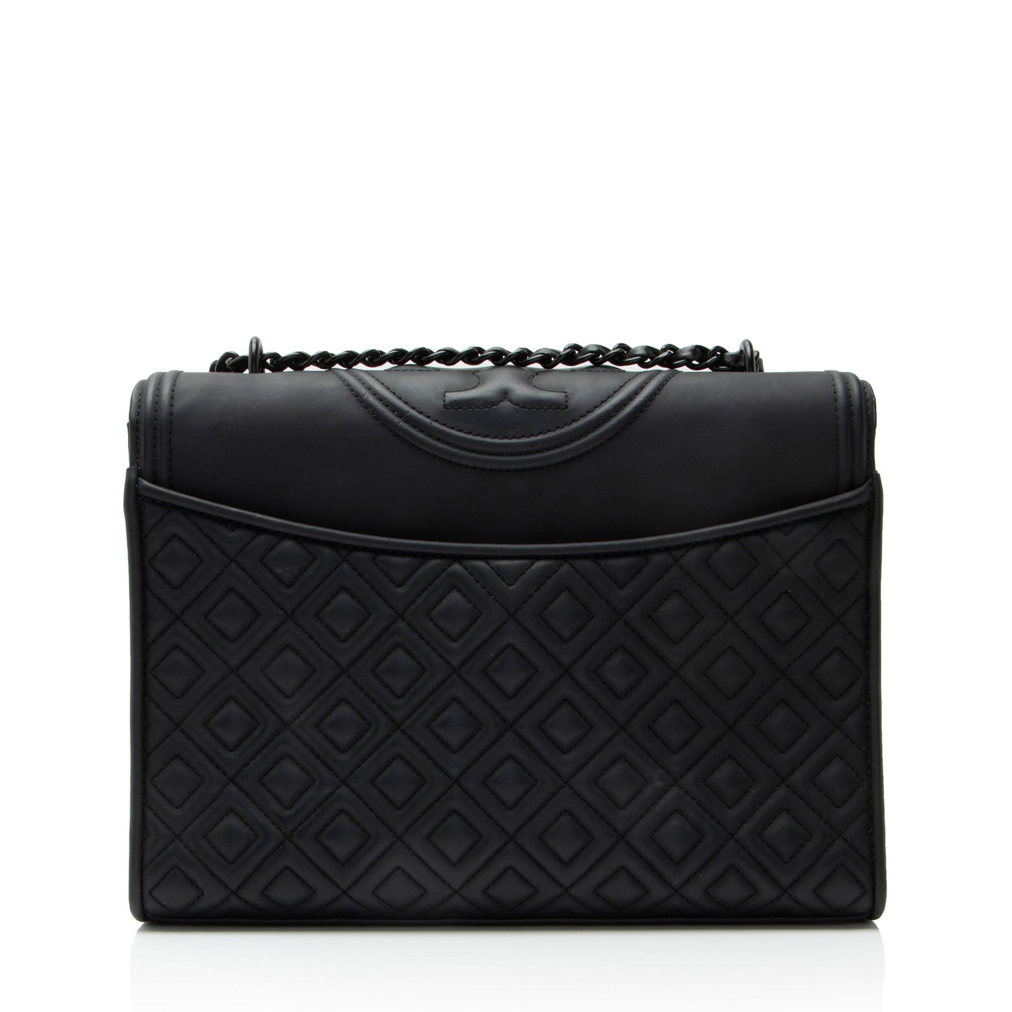 Tory Burch Matte Leather Fleming Medium Shoulder Bag