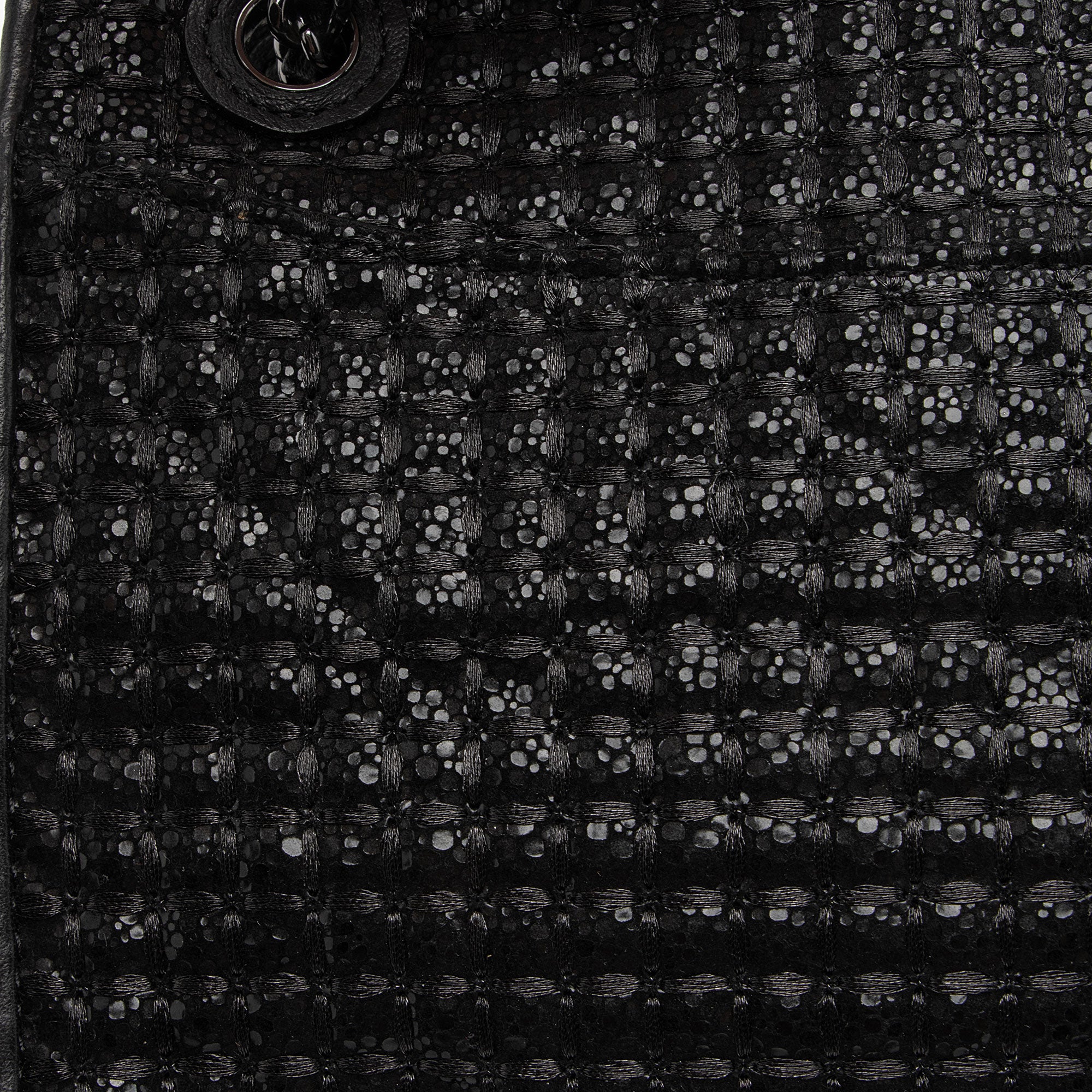 Tory Burch Metallic Quilted Fleming Medium Shoulder Bag