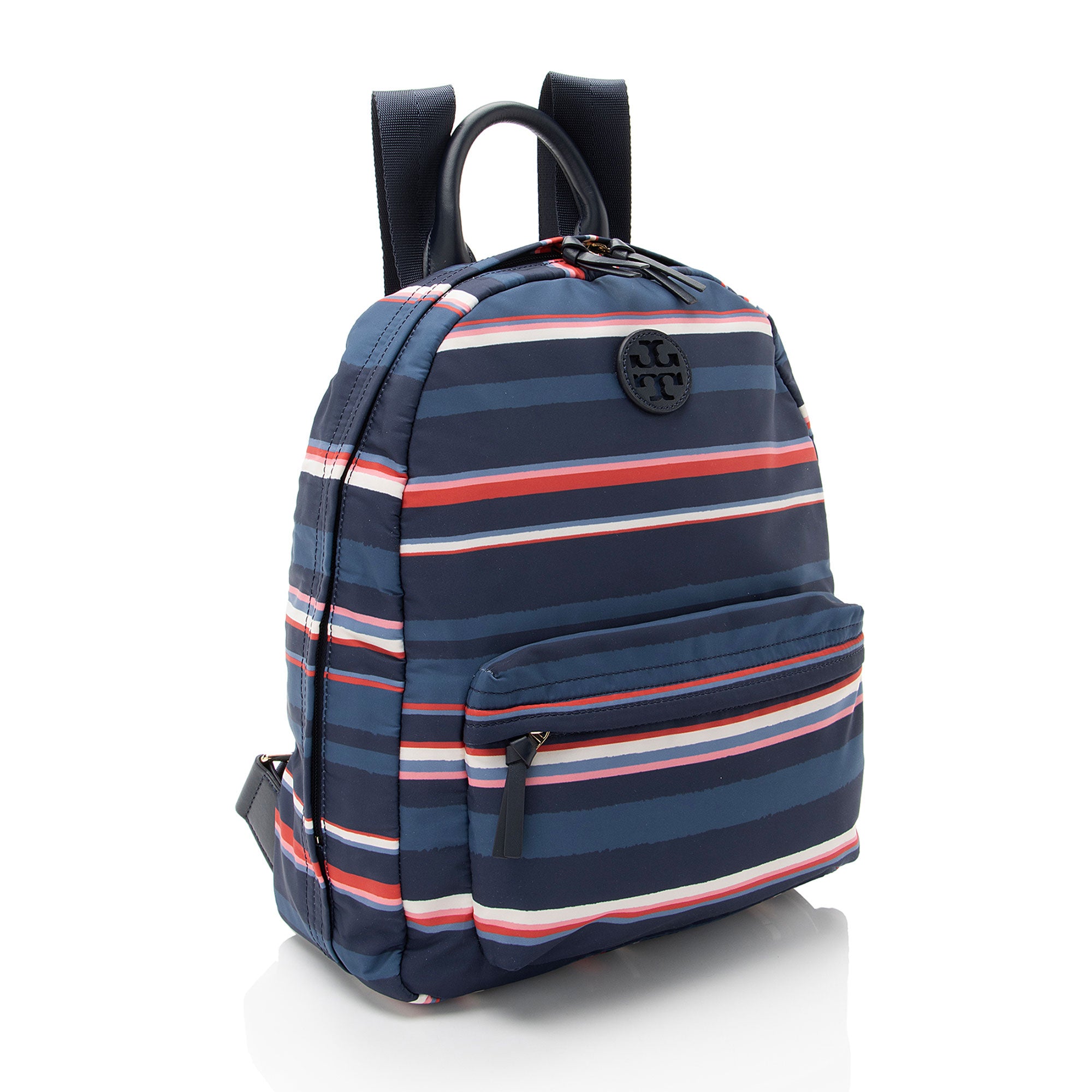 Tory Burch Nylon Striped Ella Backpack