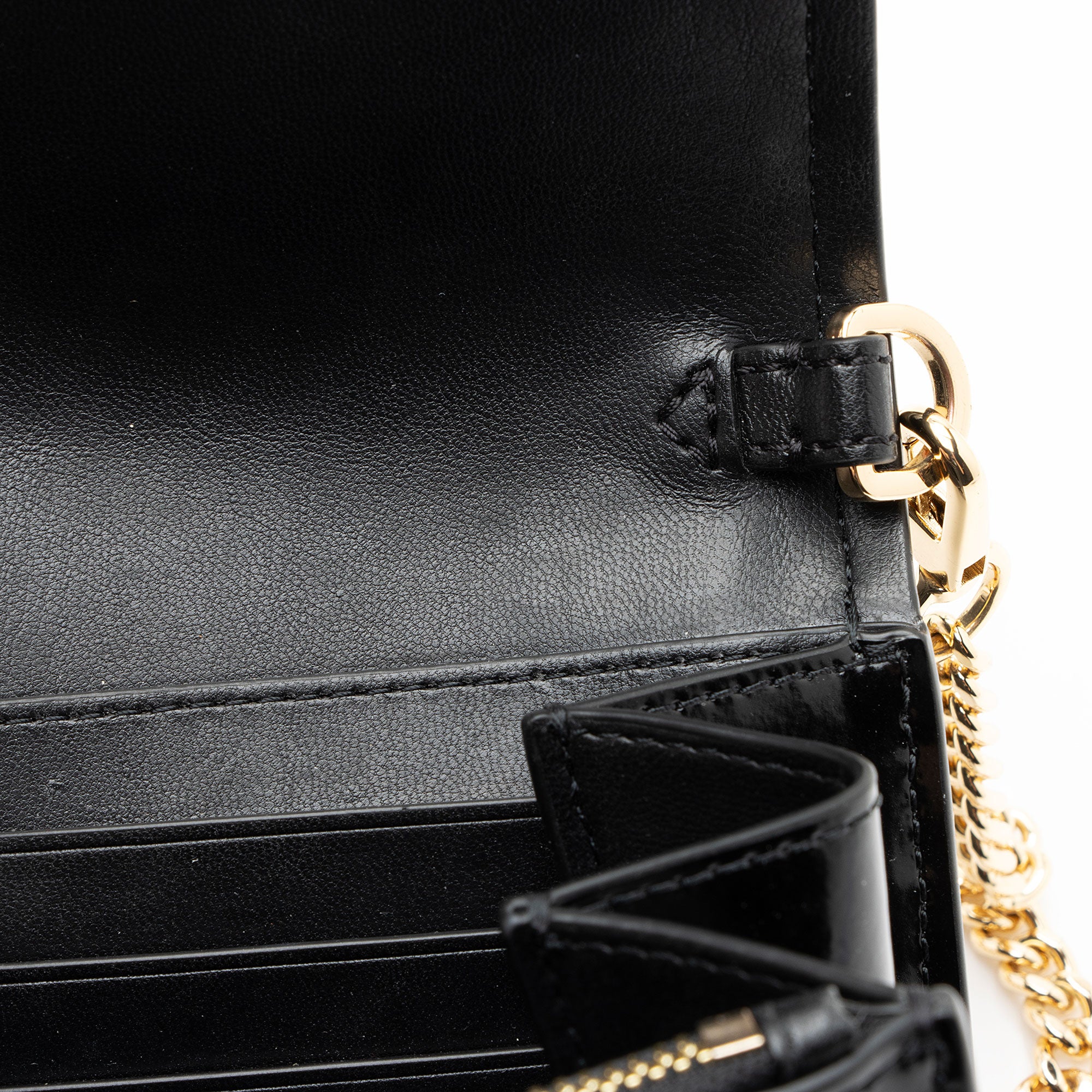 Tory Burch Patent Leather Emerson Wallet on Chain