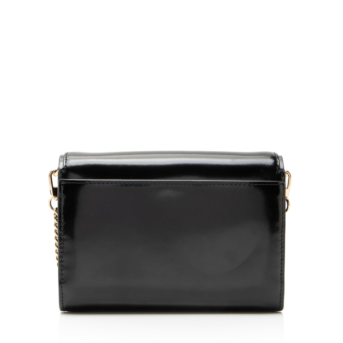 Tory Burch Patent Leather Emerson Wallet on Chain
