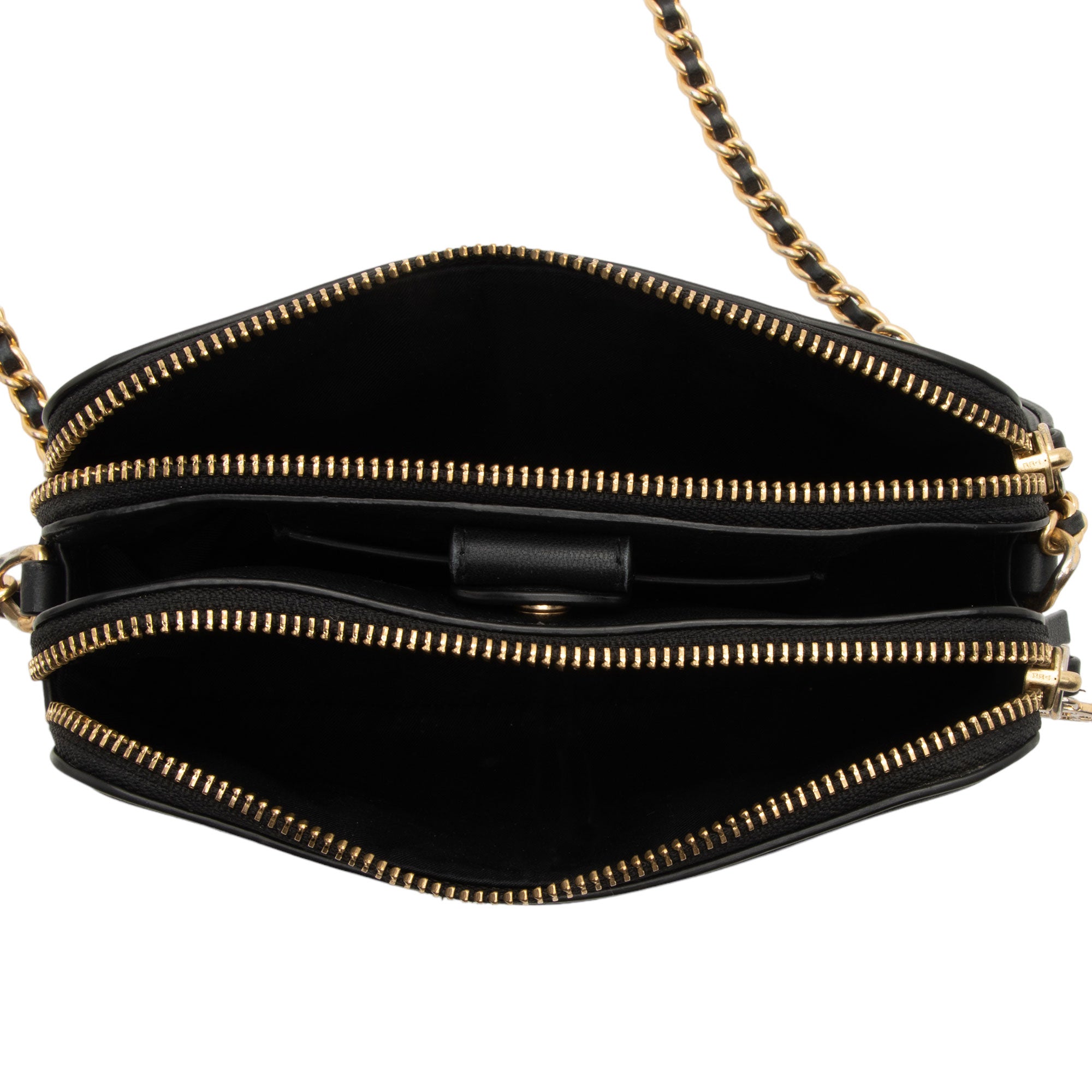 Tory Burch Quilted Leather Fleming Double-Zip Mini Bag (SHF-6foPdW)