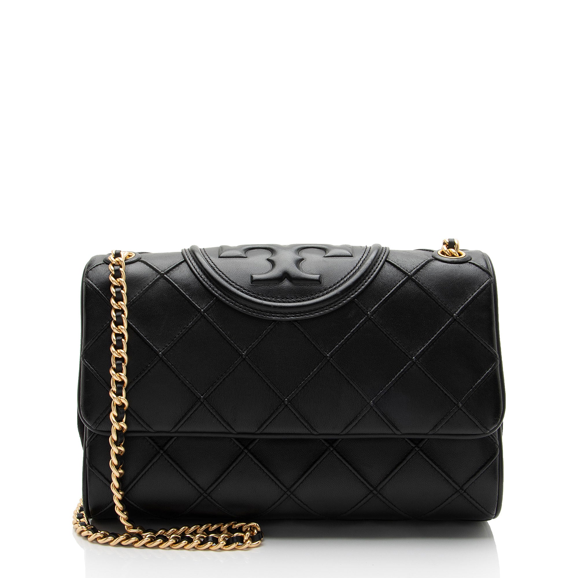 Tory Burch Quilted Leather Fleming Soft Medium Shoulder Bag