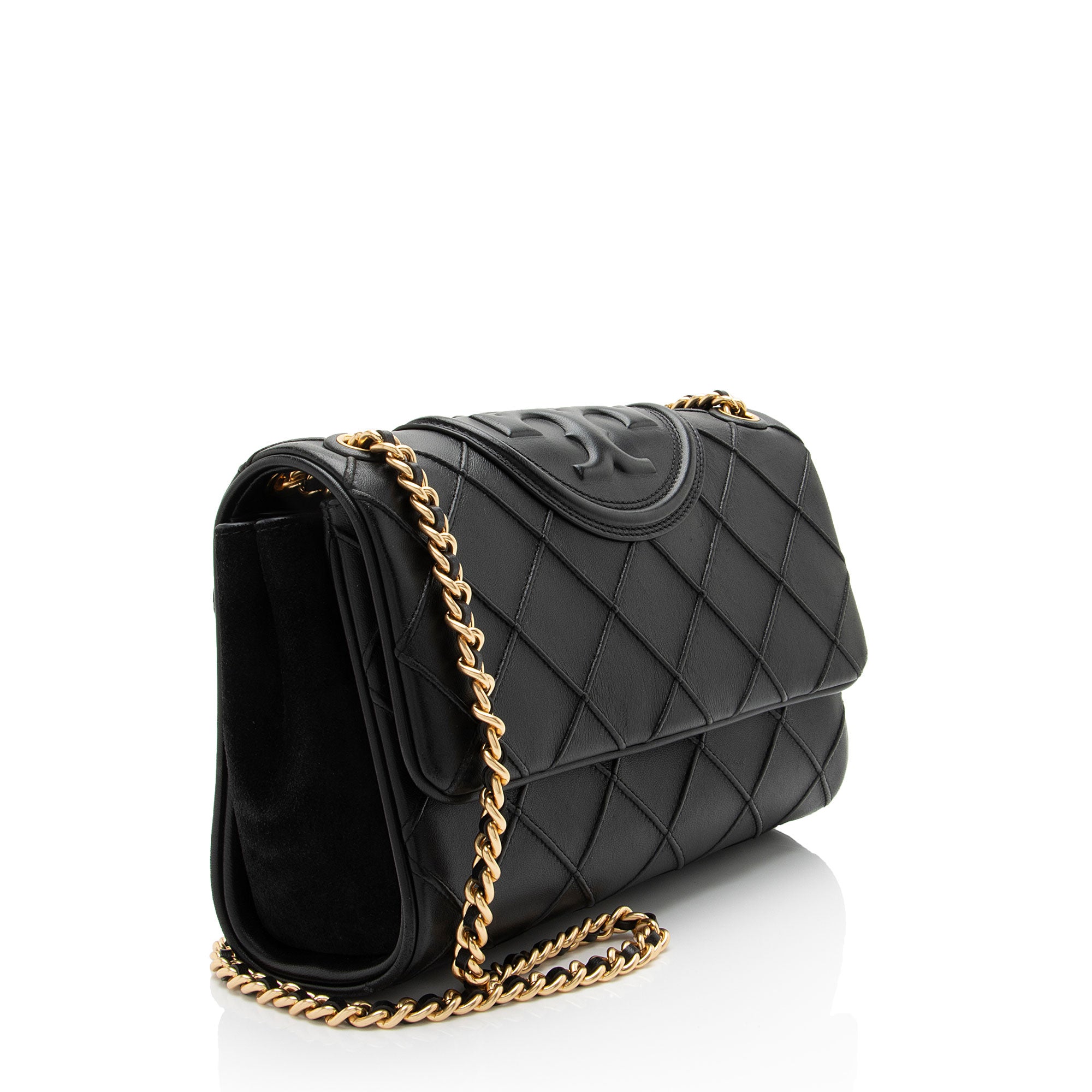 Tory Burch Quilted Leather Fleming Soft Medium Shoulder Bag