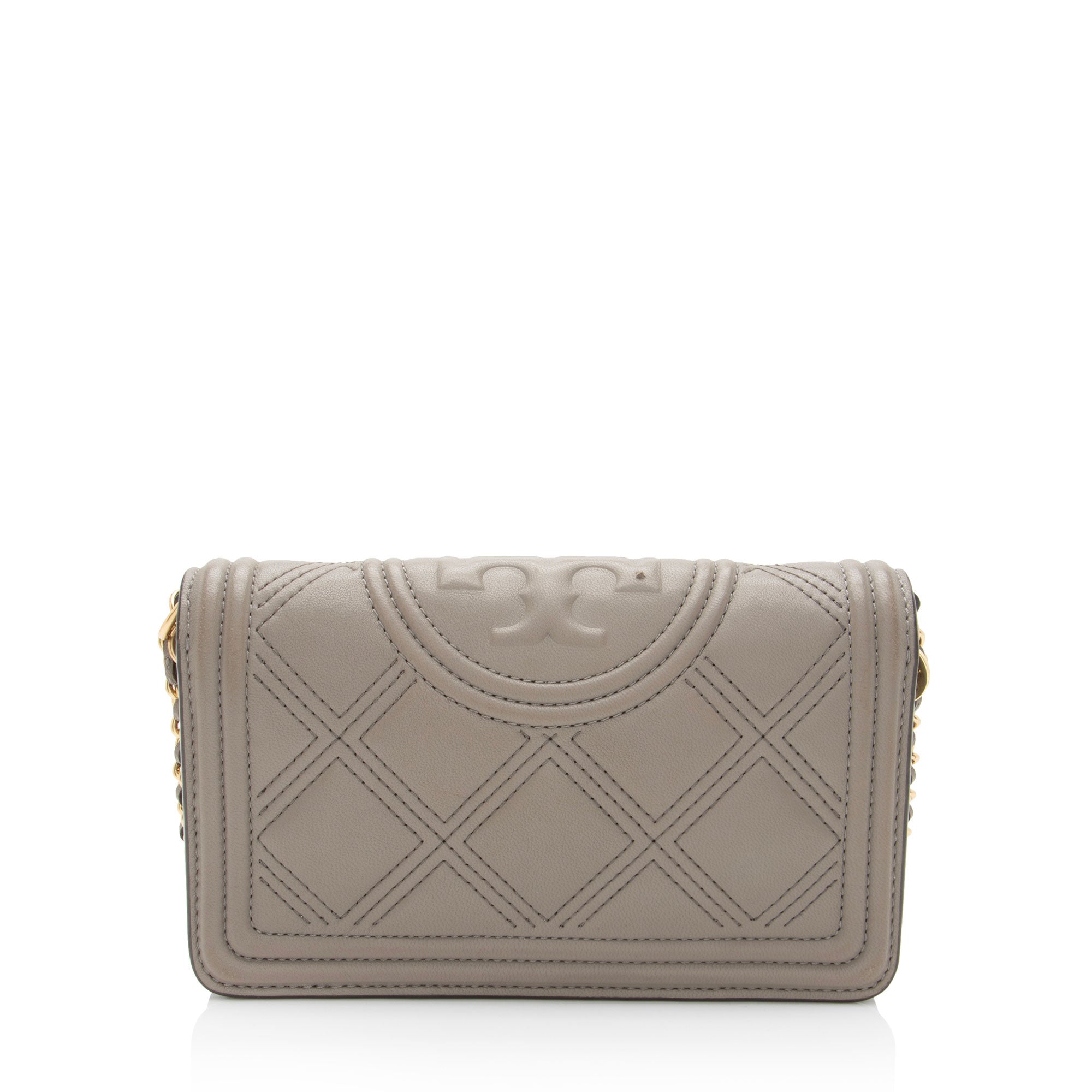 Tory Burch Quilted Leather Fleming Soft Wallet on Chain Bag