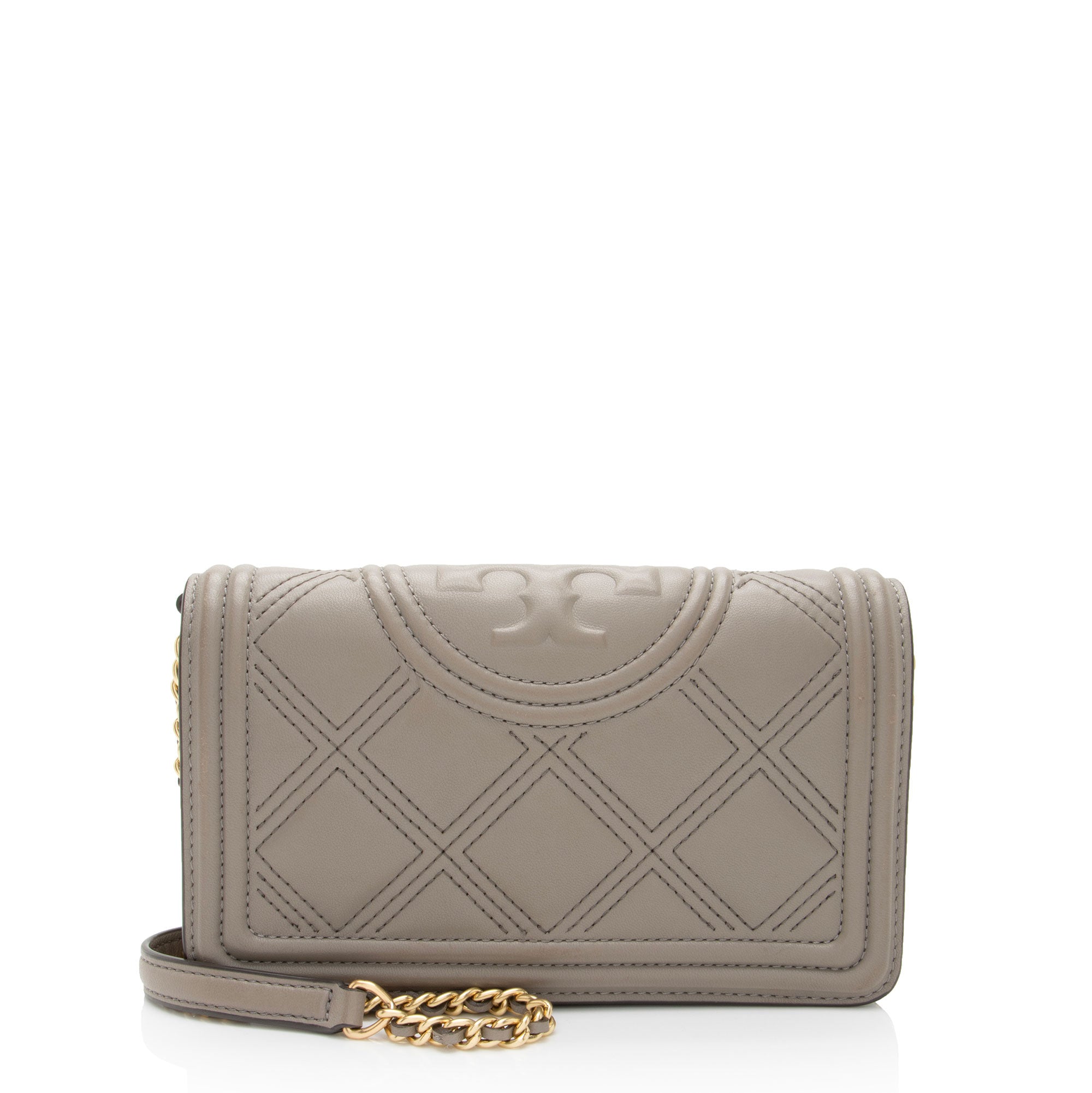 Tory Burch Quilted Leather Fleming Soft Wallet on Chain Bag