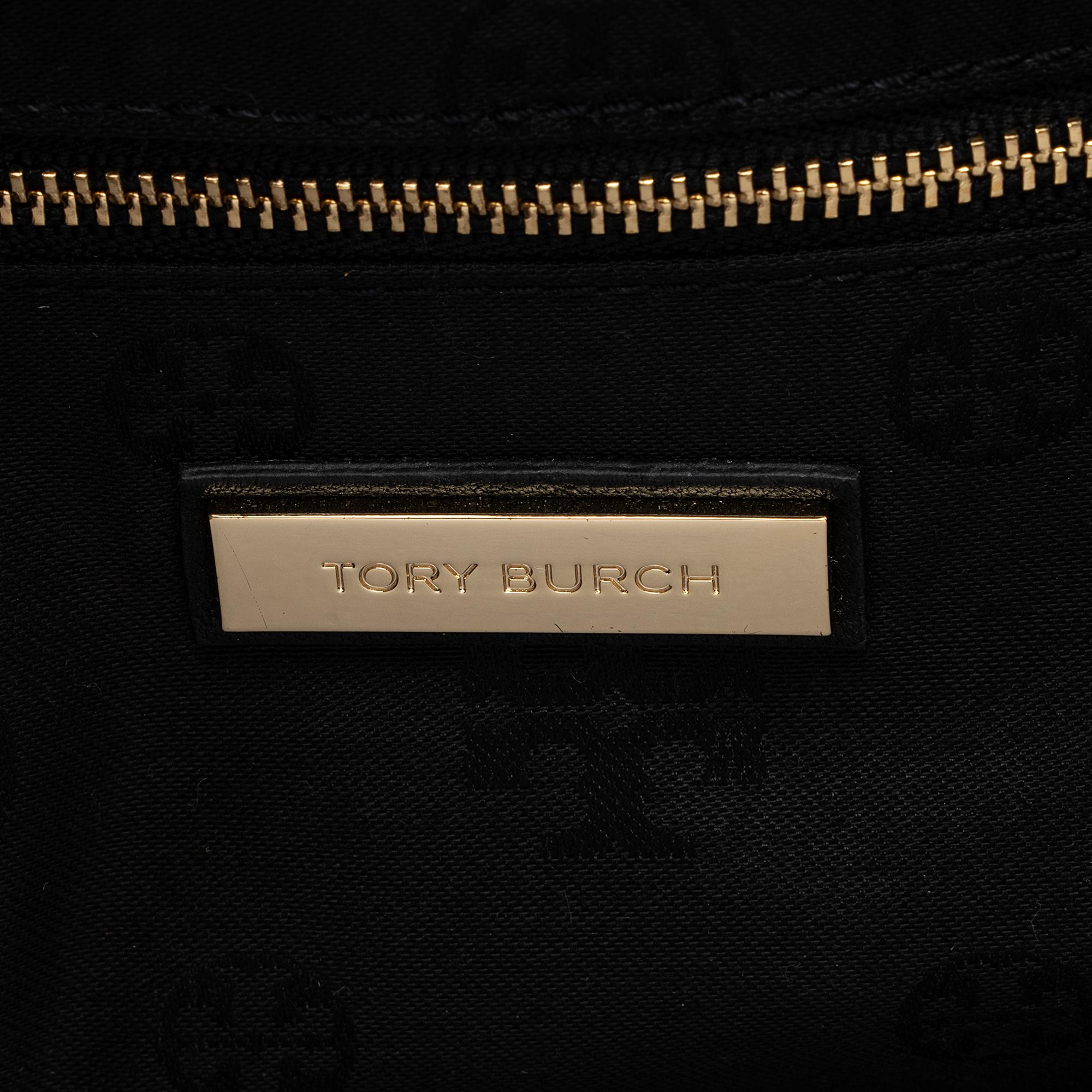 Tory Burch Quilted Leather Fleming Tote (SHF-23792)