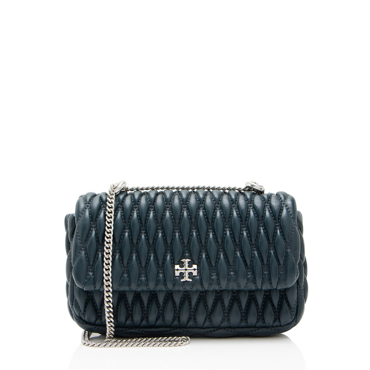 Tory Burch Ruched Leather Kira Mini Flap Bag