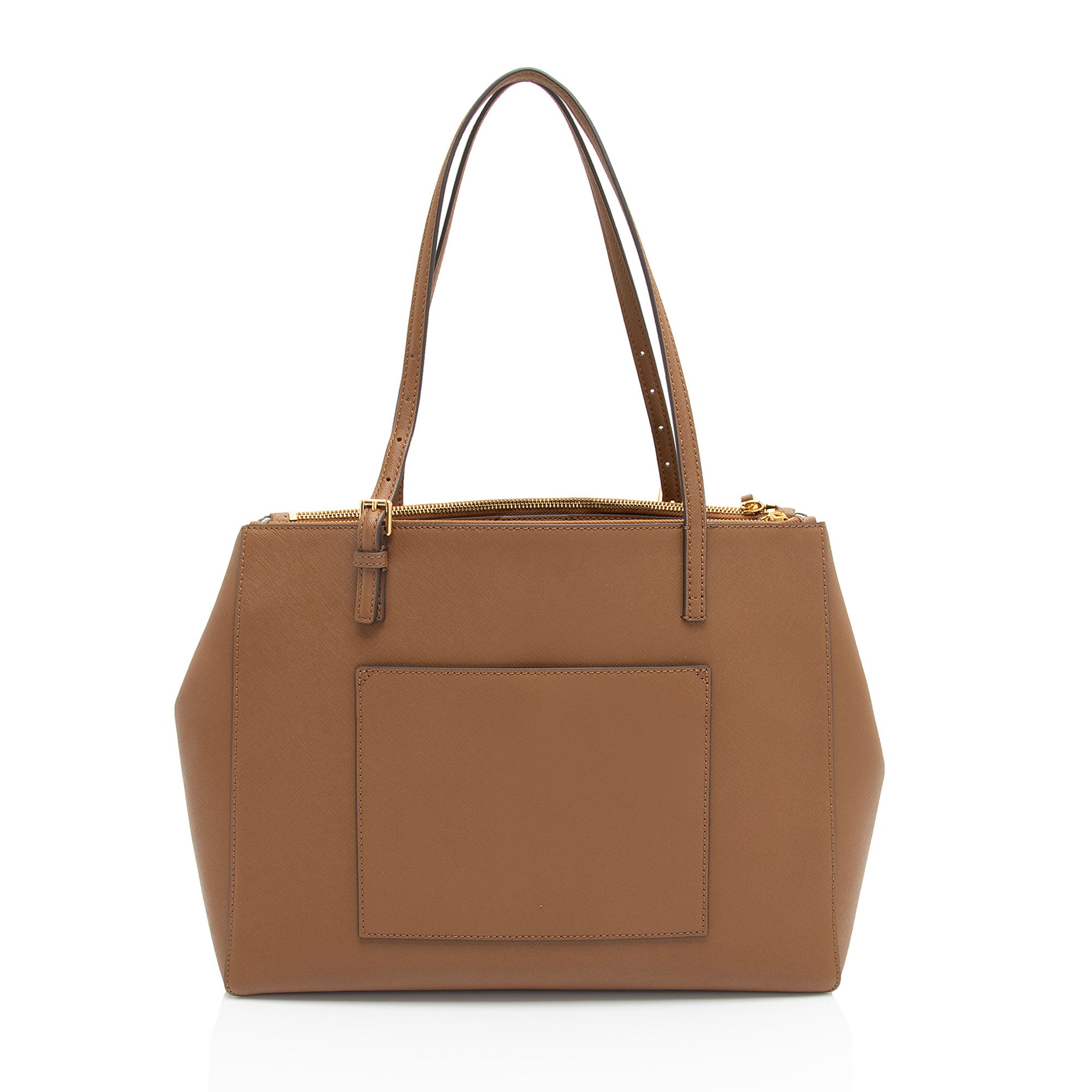 Tory Burch Saffiano Leather Emerson Double Zip Large Tote (SHF-atmA95)