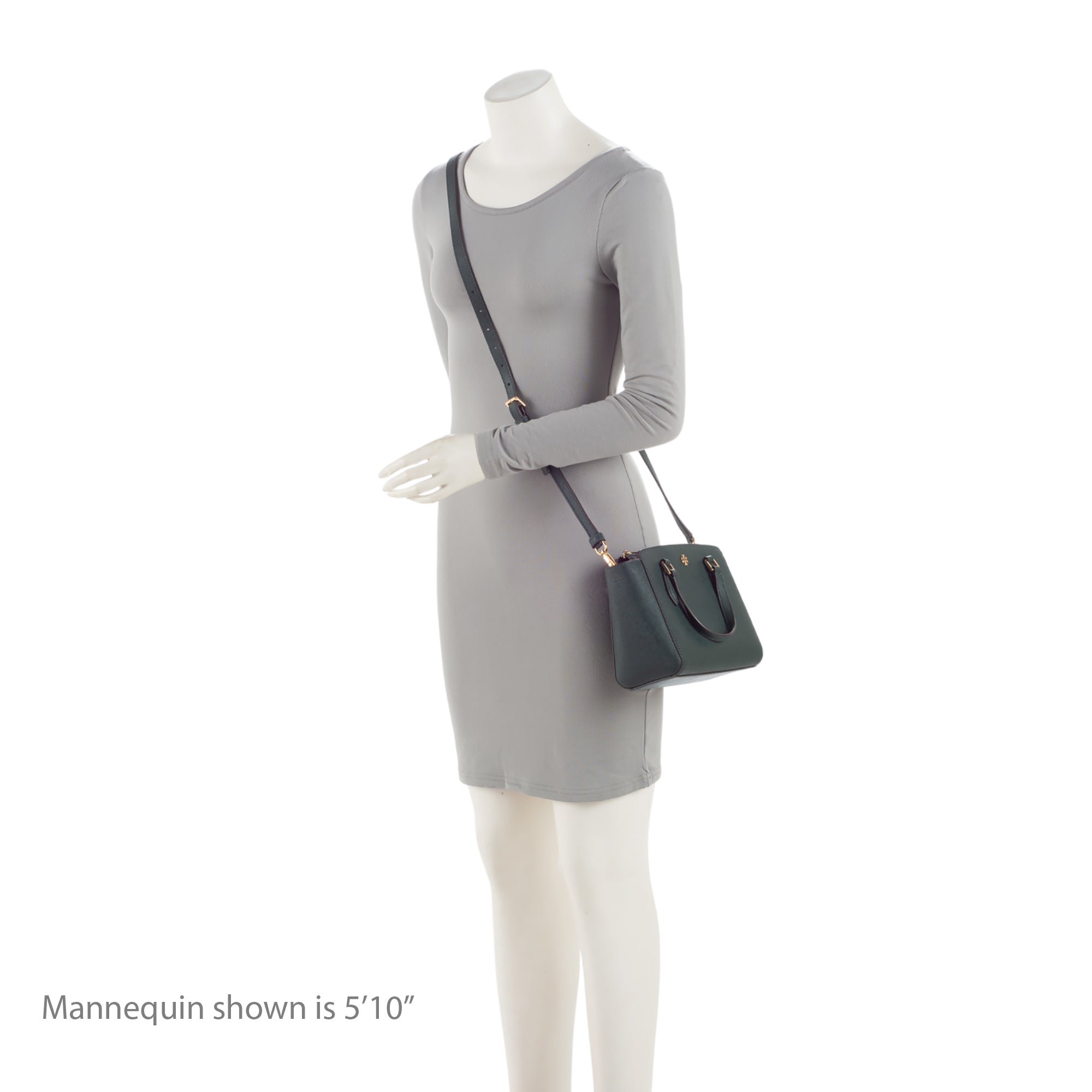 Tory Burch Saffiano Leather Emerson Top Zip Micro Tote (SHF-QkYroX)