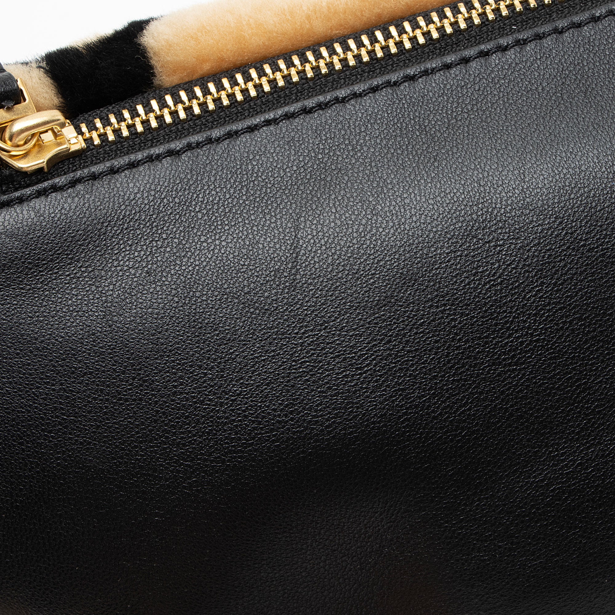 Tory Burch Shearling Fleming Convertible Belt Bag