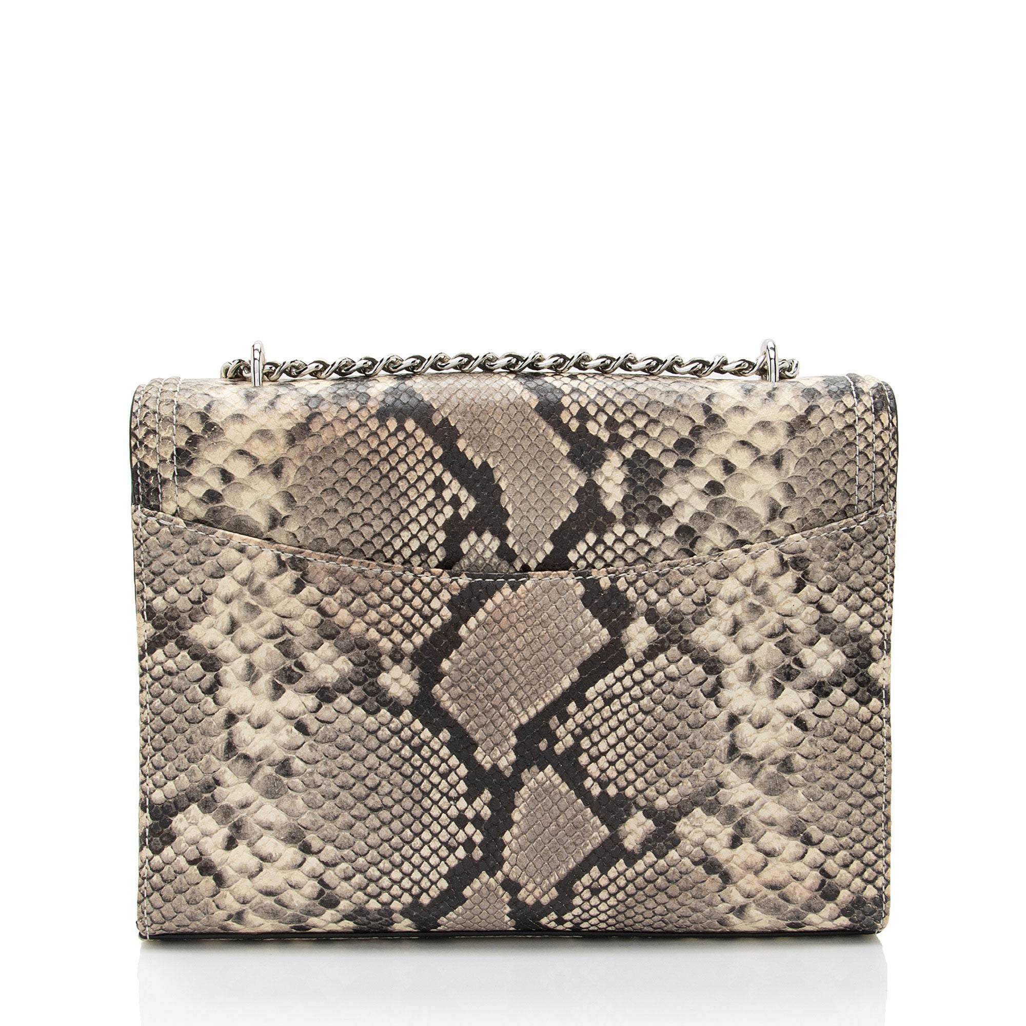 Tory Burch Snakeskin Embossed Leather Shoulder Bag (SHF-5081PS)