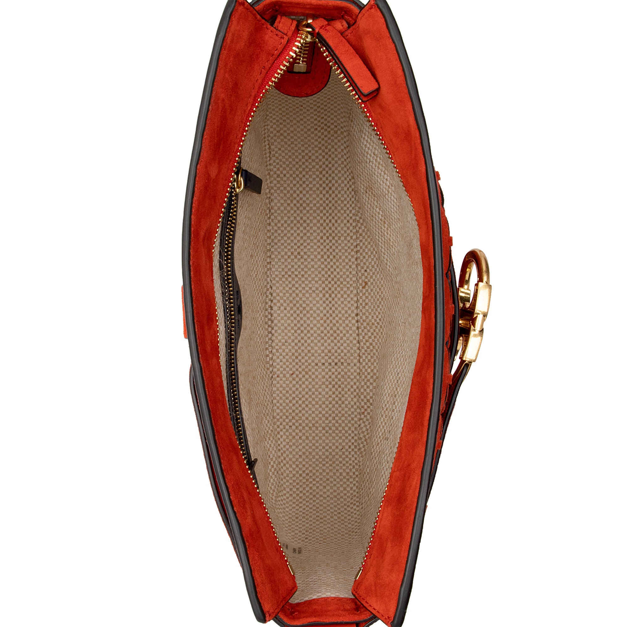 Tory Burch Suede Cutout Gemini Link Crossbody Bag (SHF-npWLTP)