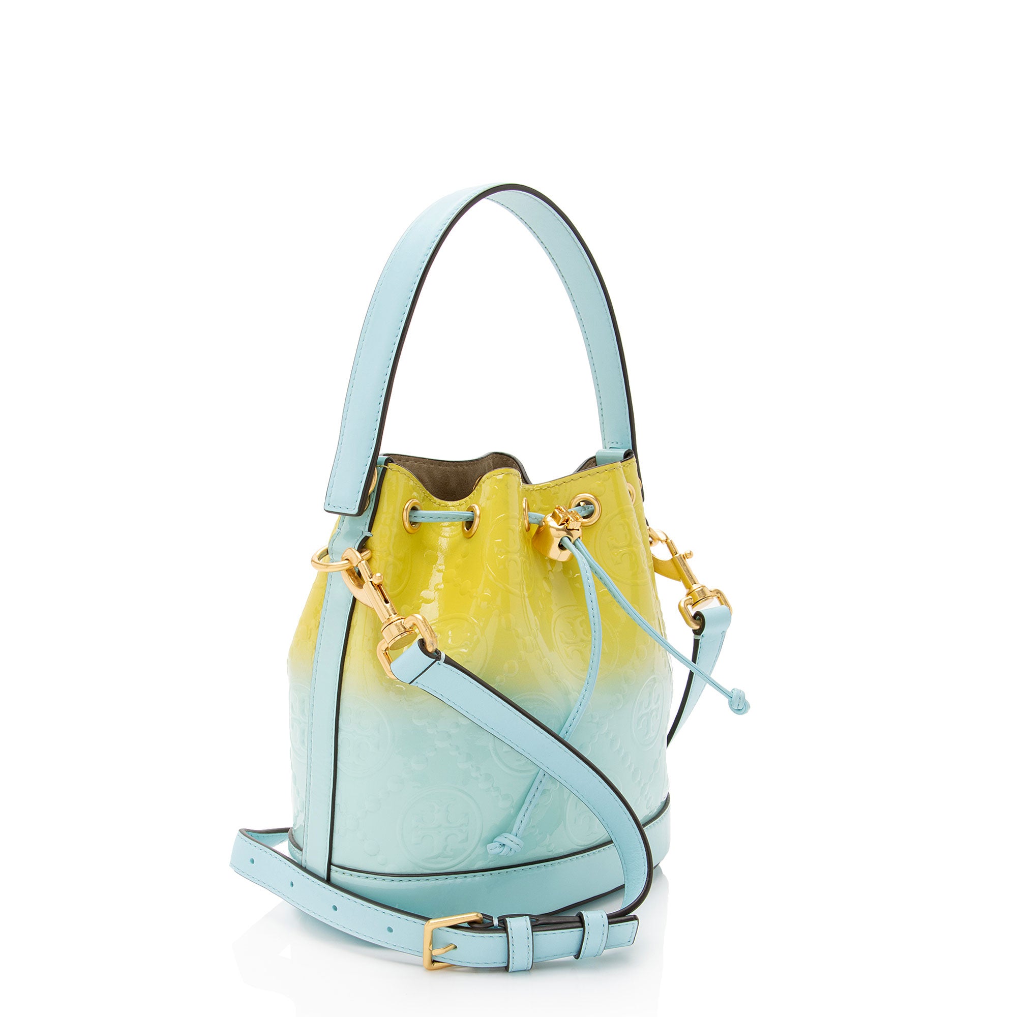 Tory Burch T Monogram Dip Dye Bucket Bag
