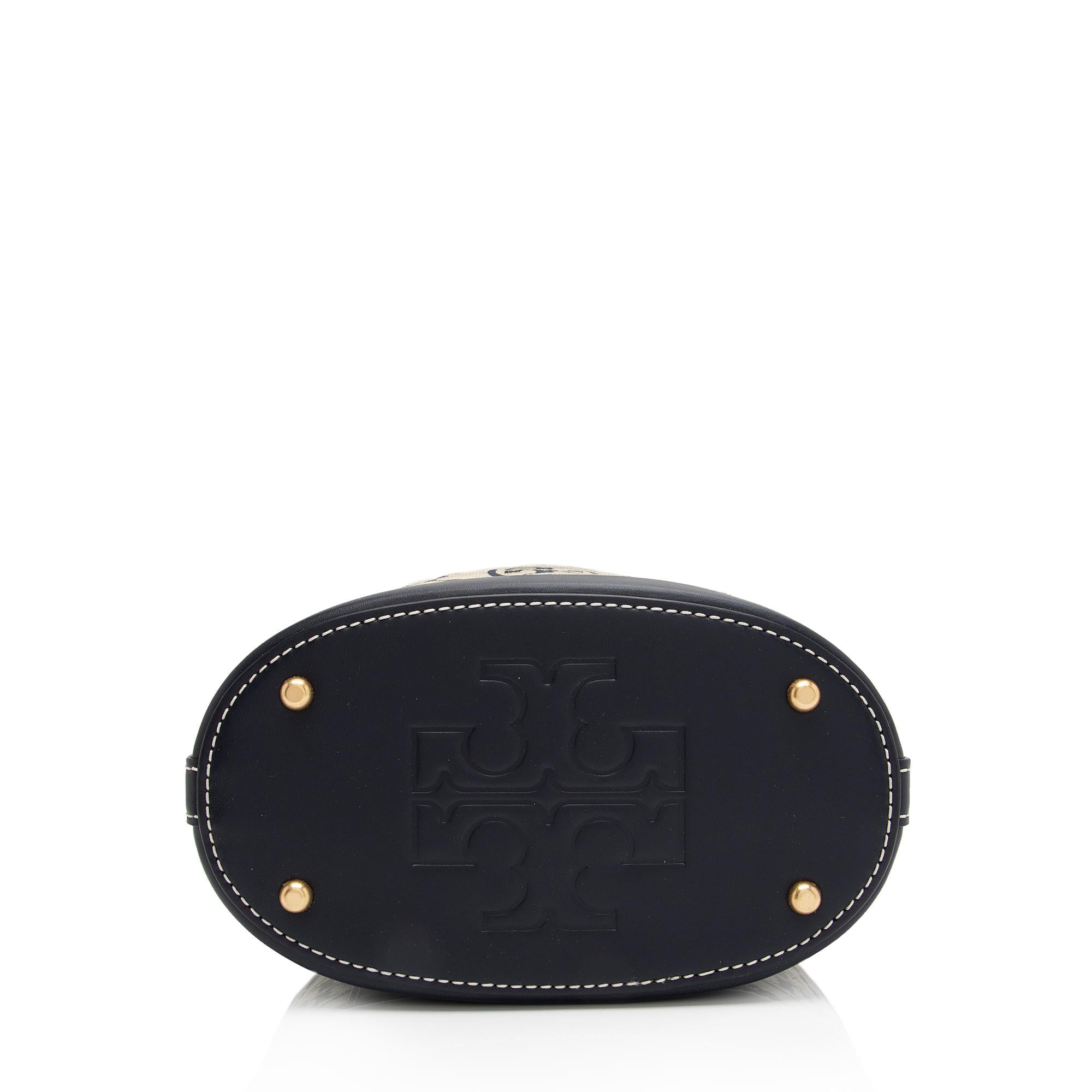 Tory Burch T Monogram Jacquard Bucket Bag (SHF-xbPWe4)