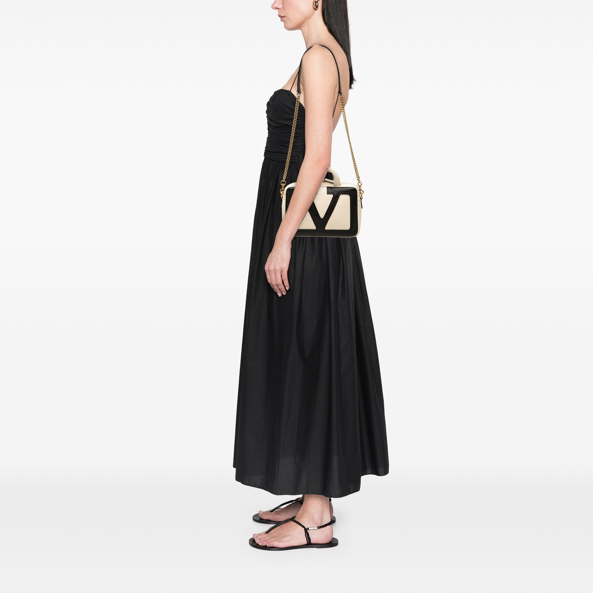 Valentino Bicolor Nappa Vlogo Viva Superstar Handbag