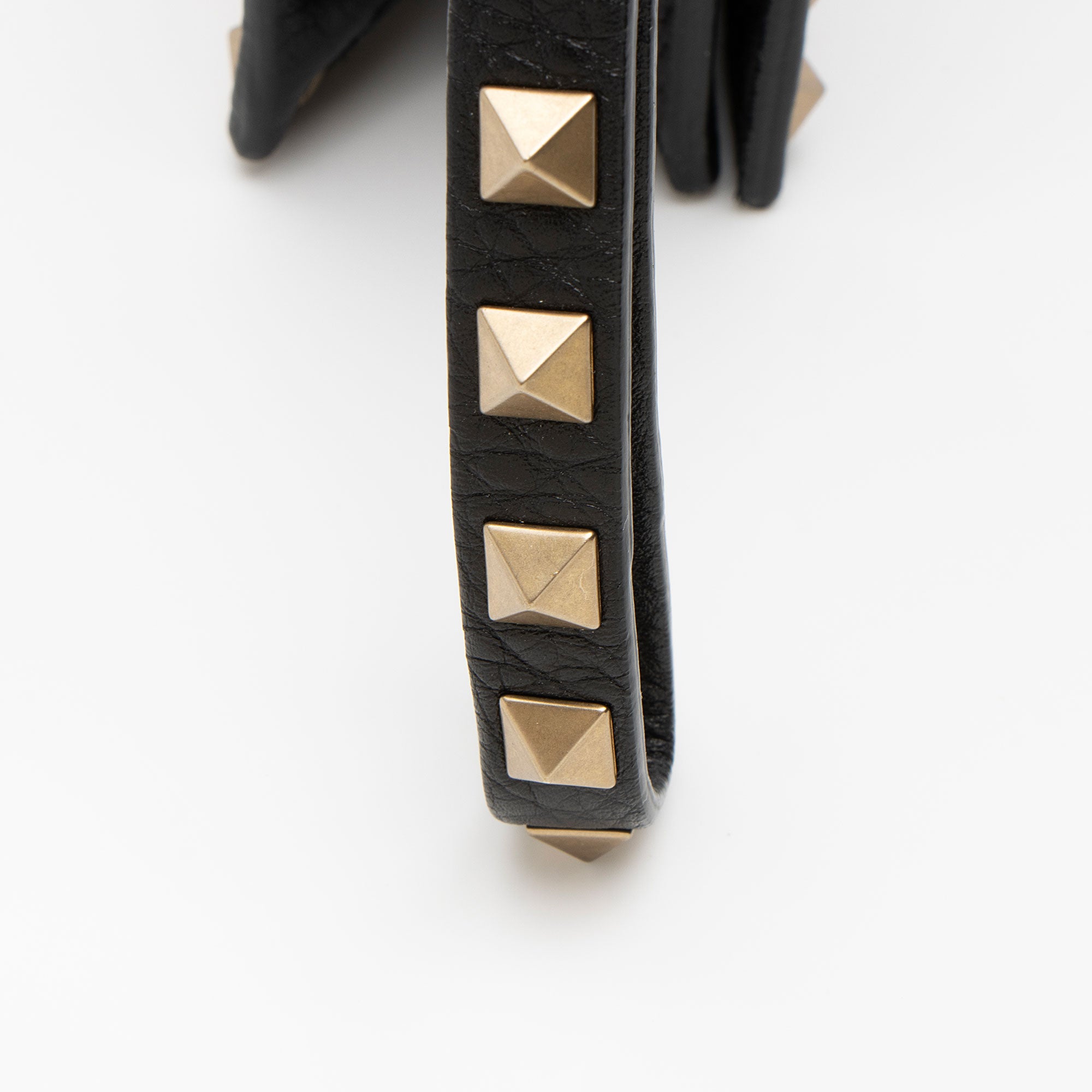 Valentino Calfskin Beaded Rockstud Clutch