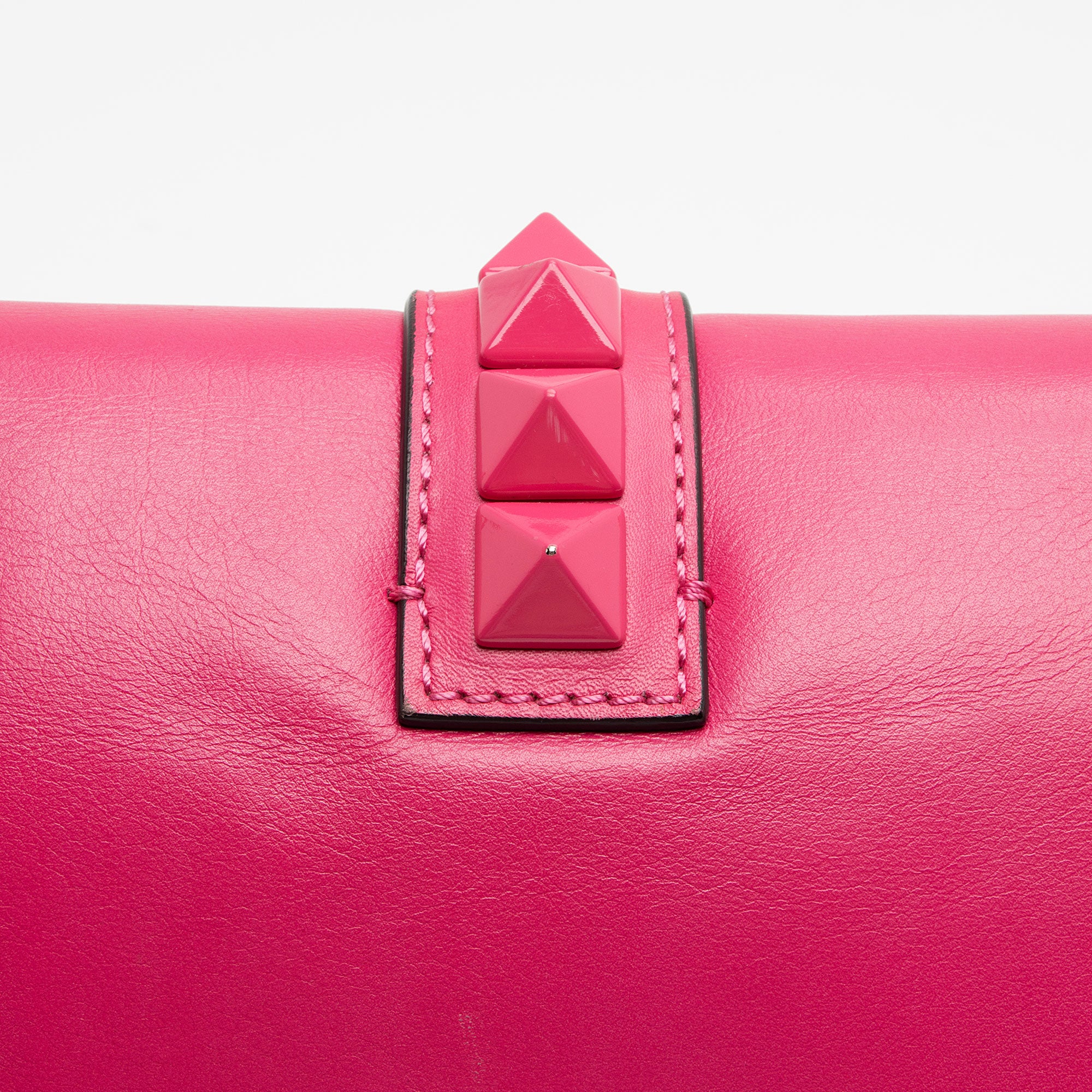 Valentino Calfskin Glam Lock Medium Shoulder Bag (SHF-H9eHek)