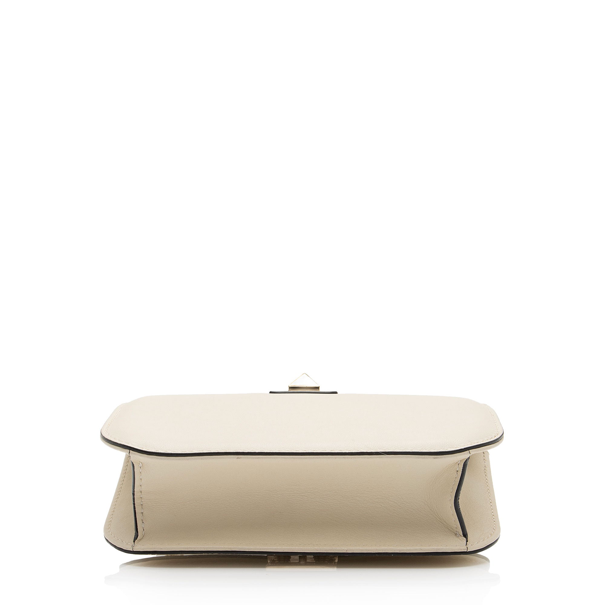 Valentino Calfskin Glam Lock Small Shoulder Bag (SHF-EgjKxt)