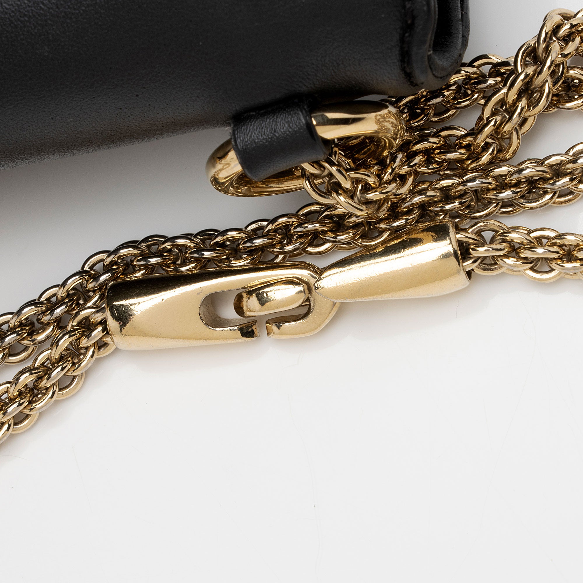 Valentino Calfskin Glam Lock Small Shoulder Bag (SHF-lIUmOS)