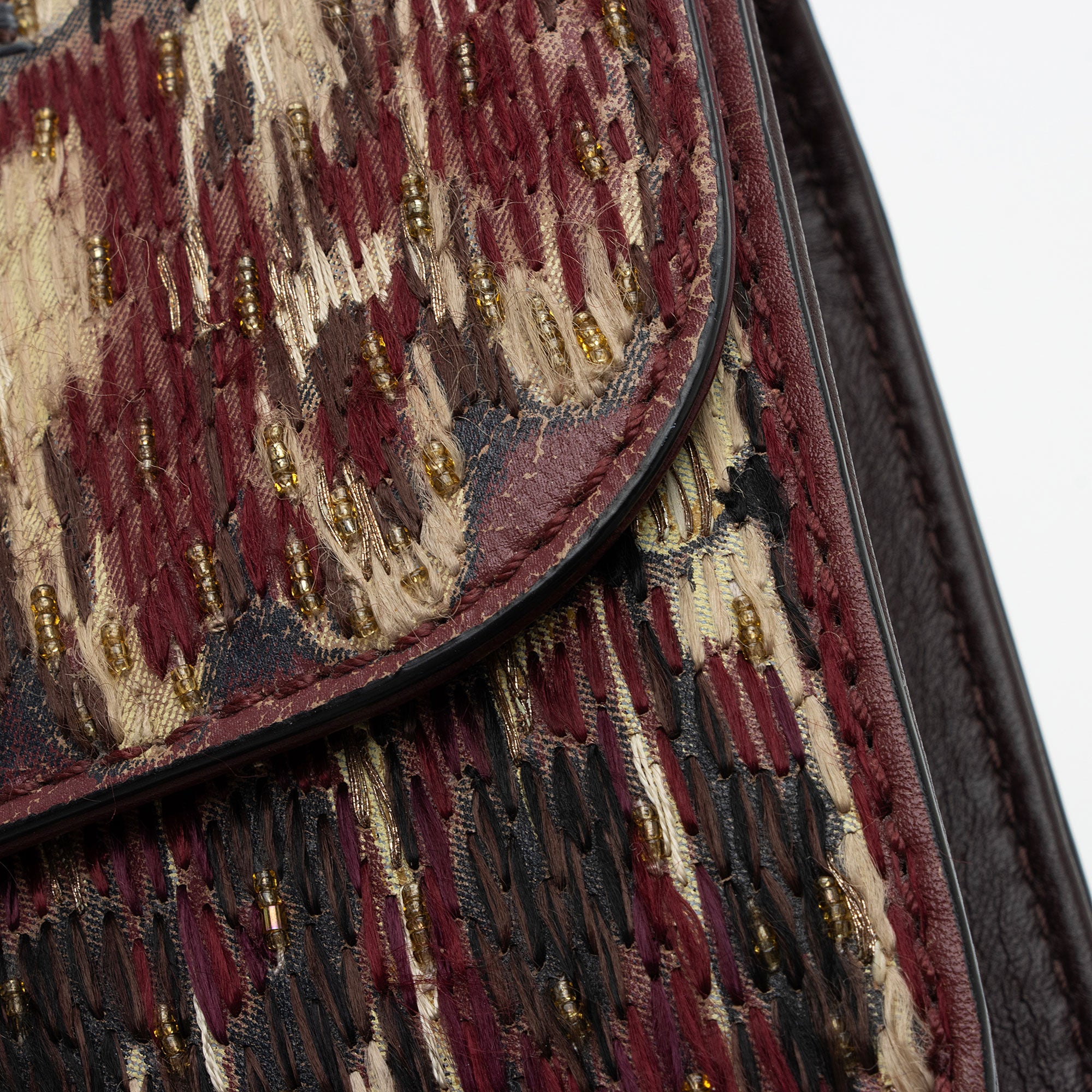 Valentino Calfskin Painted Feathers Glam Lock Small Shoulder Bag (SHF-swe4xg)