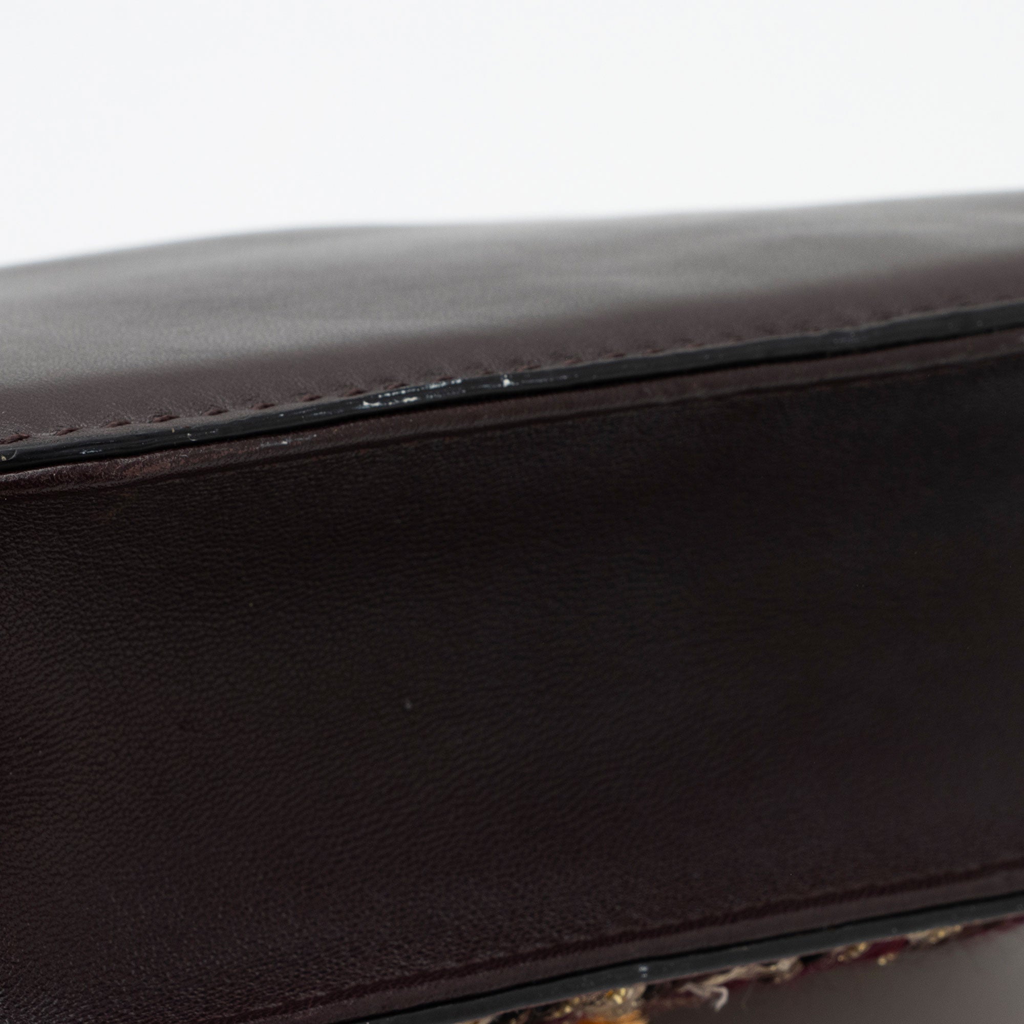 Valentino Calfskin Painted Feathers Glam Lock Small Shoulder Bag (SHF-swe4xg)