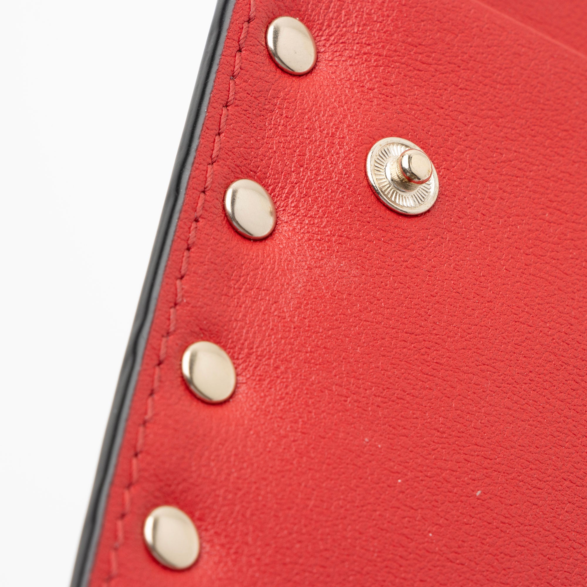Valentino Calfskin Rockstud Bifold Wallet