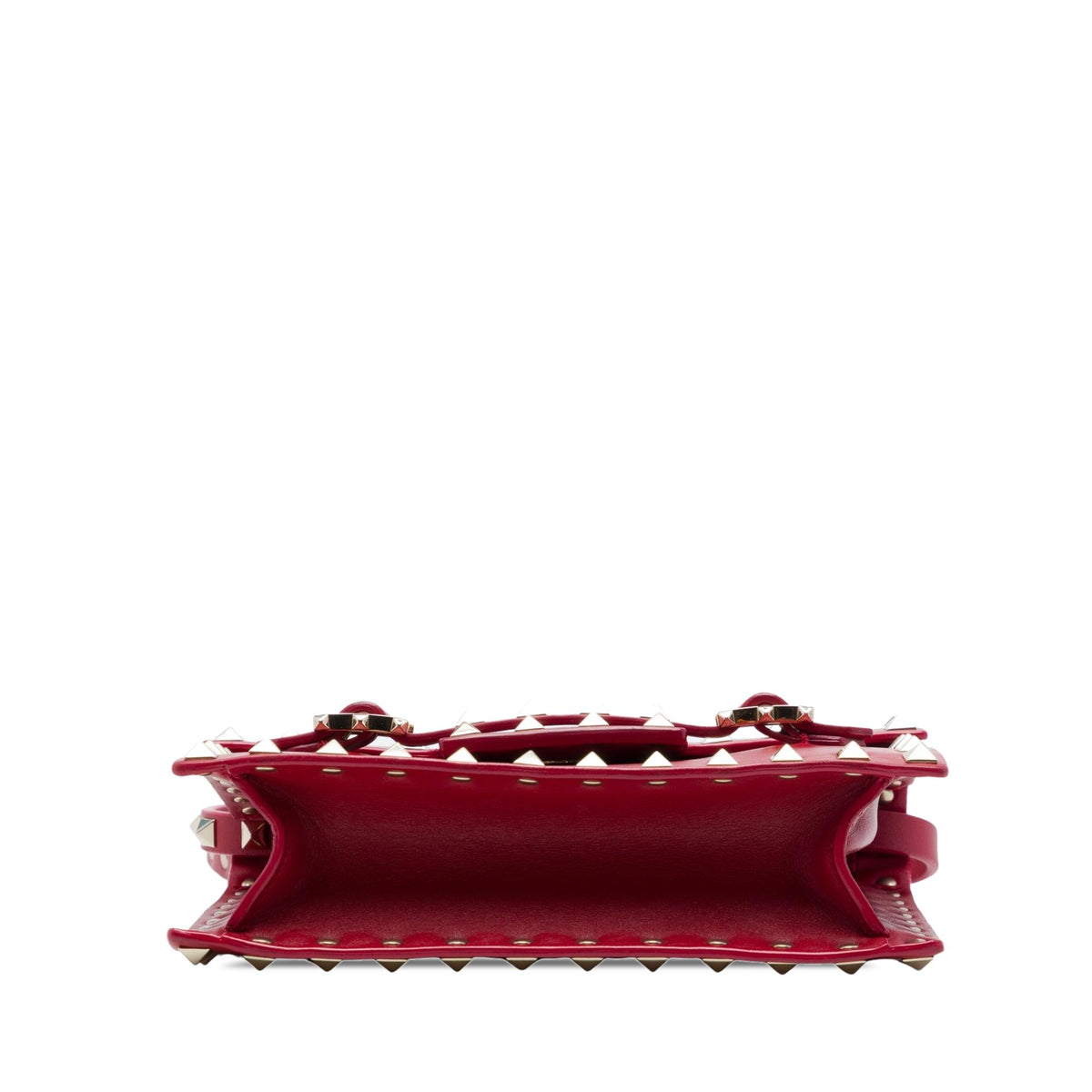 Valentino Calfskin Rockstud Buckled Flap Crossbody
