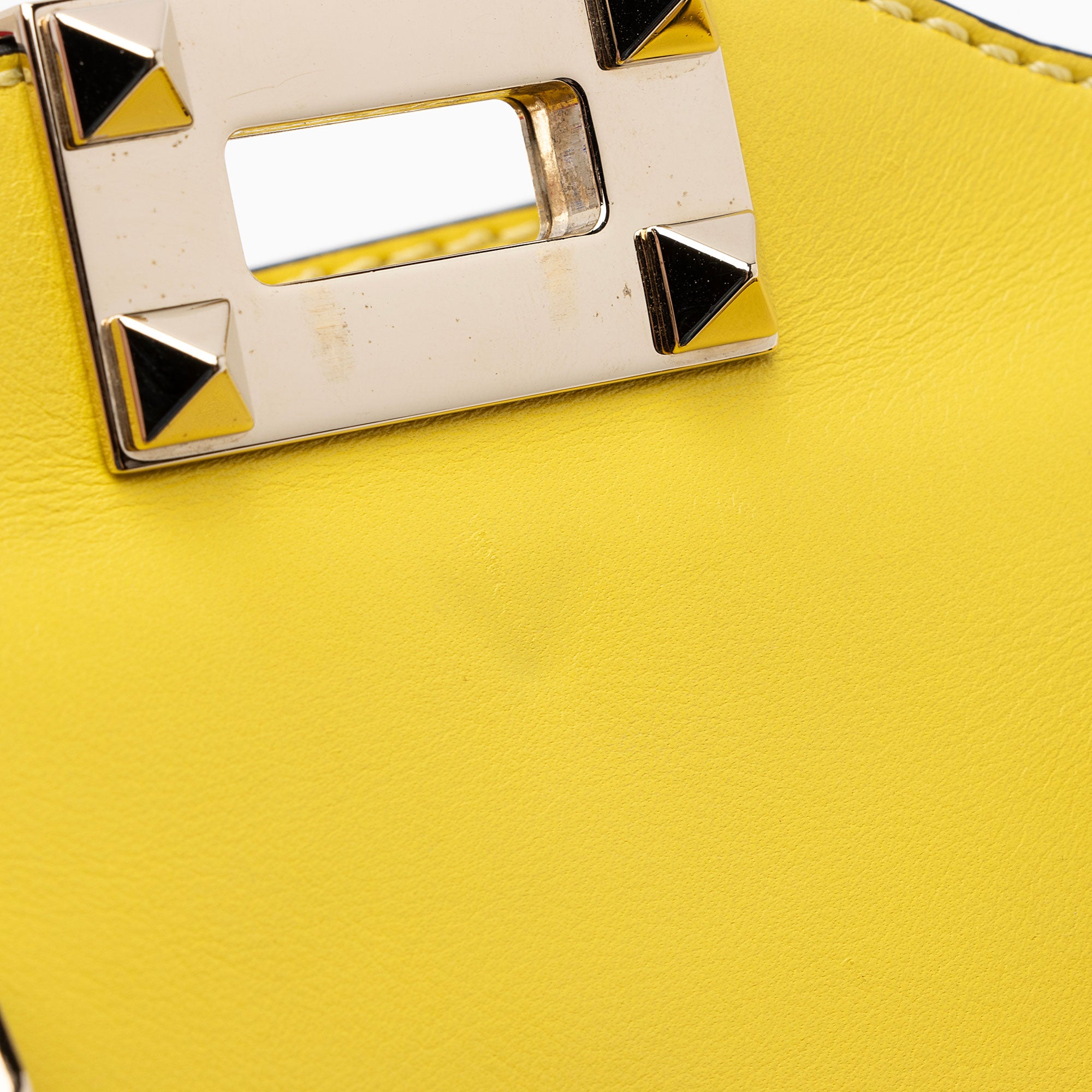 Valentino Calfskin Rockstud Double Handle Mini Tote (SHF-8c9L8s)